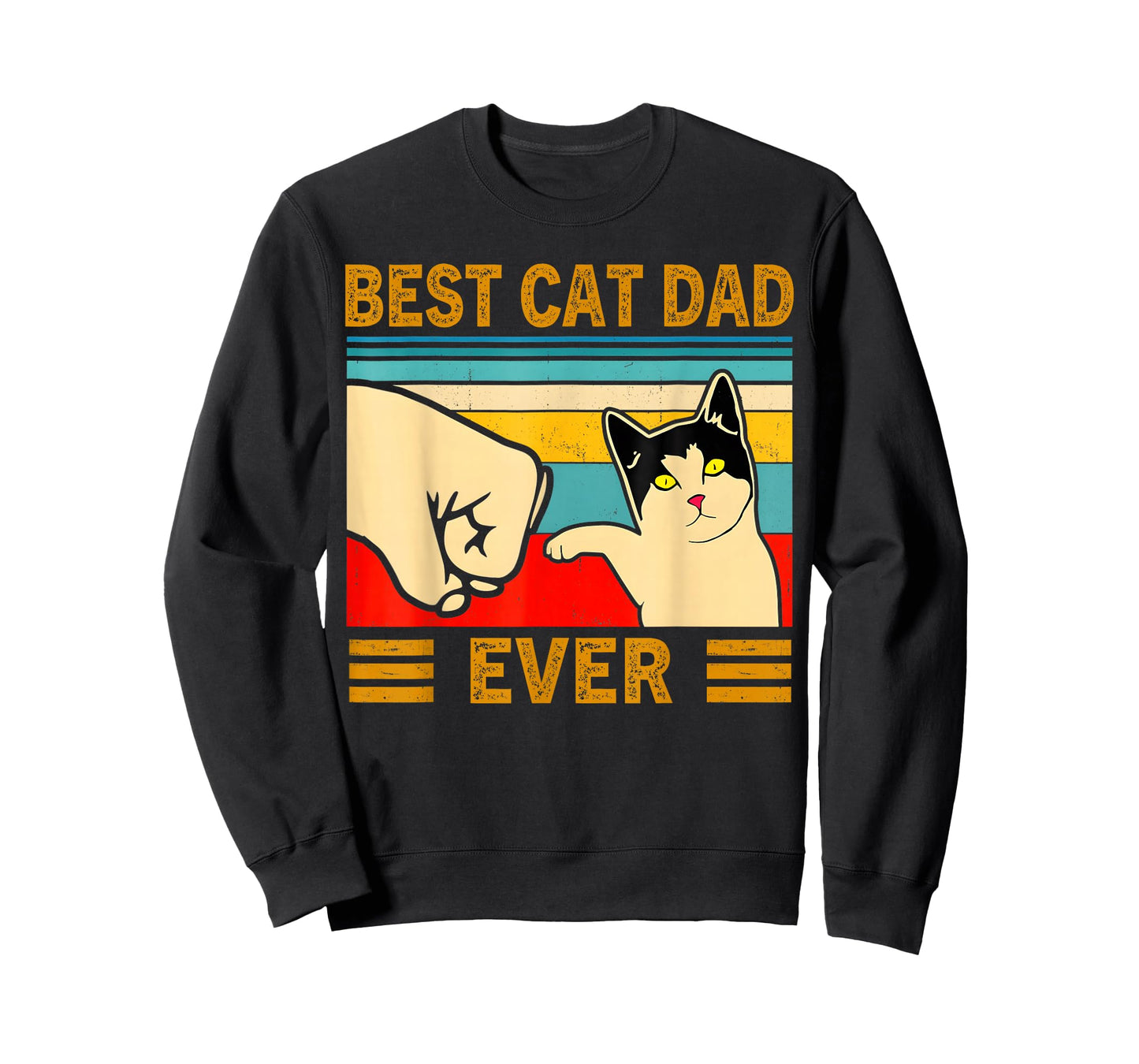 Cat-Shirt Men Best Cat Dad Ever Funny Cat Lover Gift T-Shirt