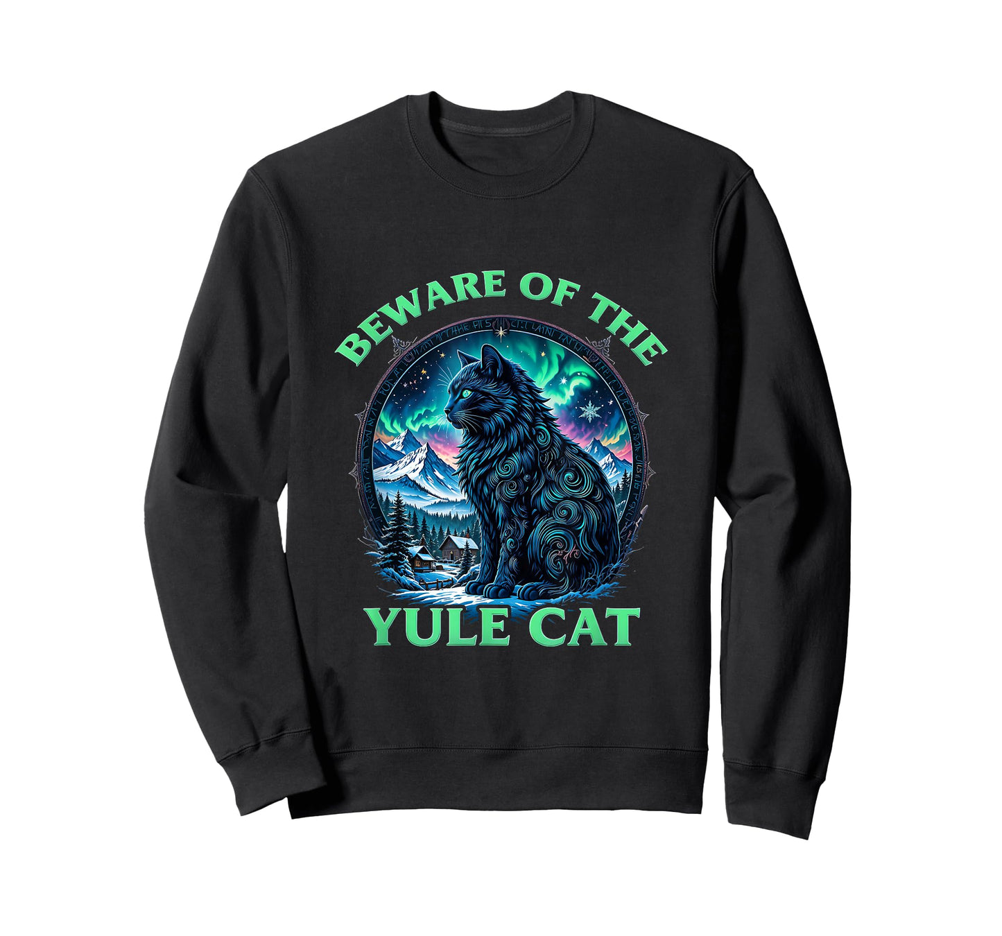 Yule Cat Icelandic Christmas Vintage Beware Jolakotturinn T-Shirt