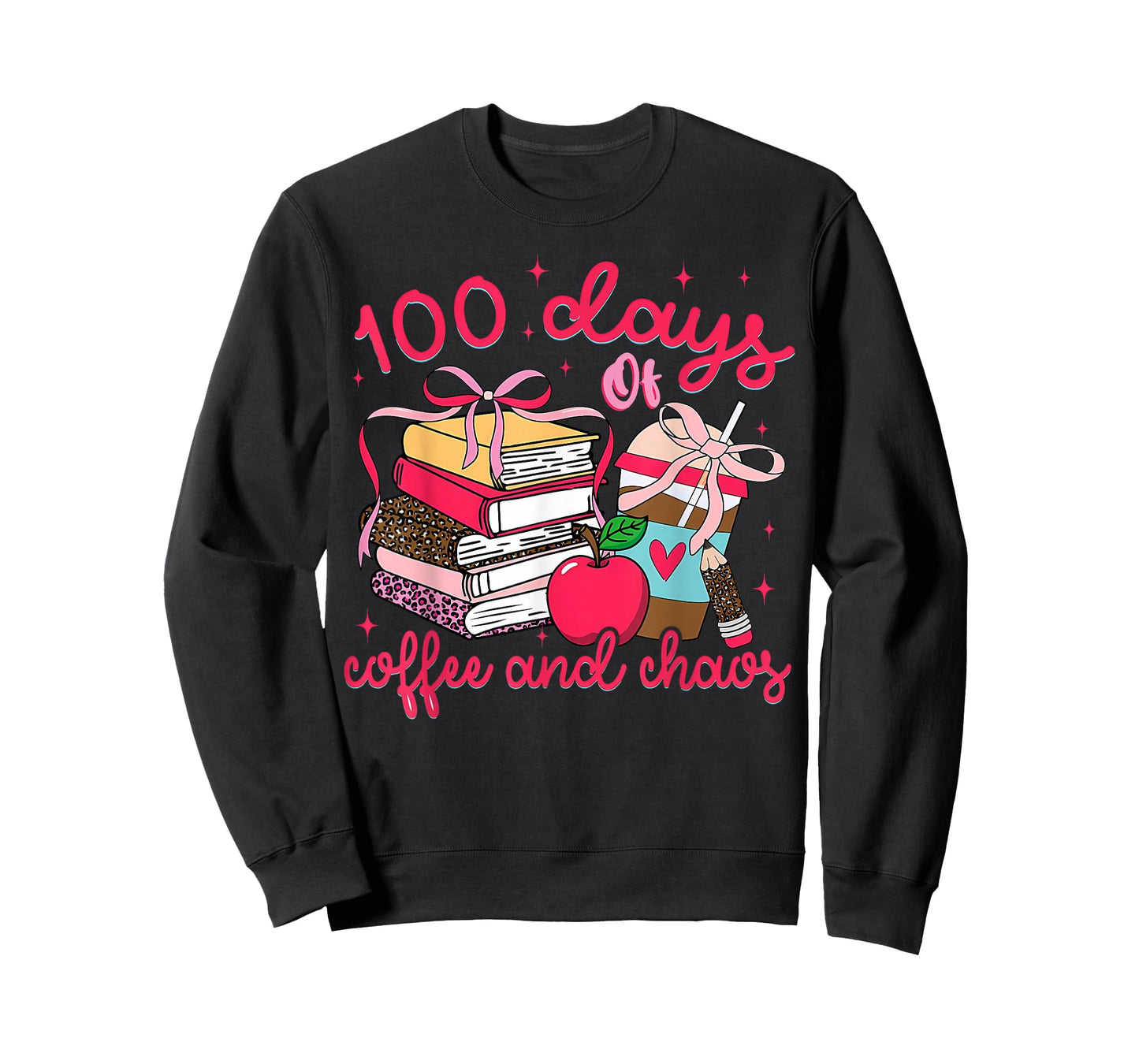 100 Days of Coffee Chaos Teacher 100th Day of School T-Shirt
