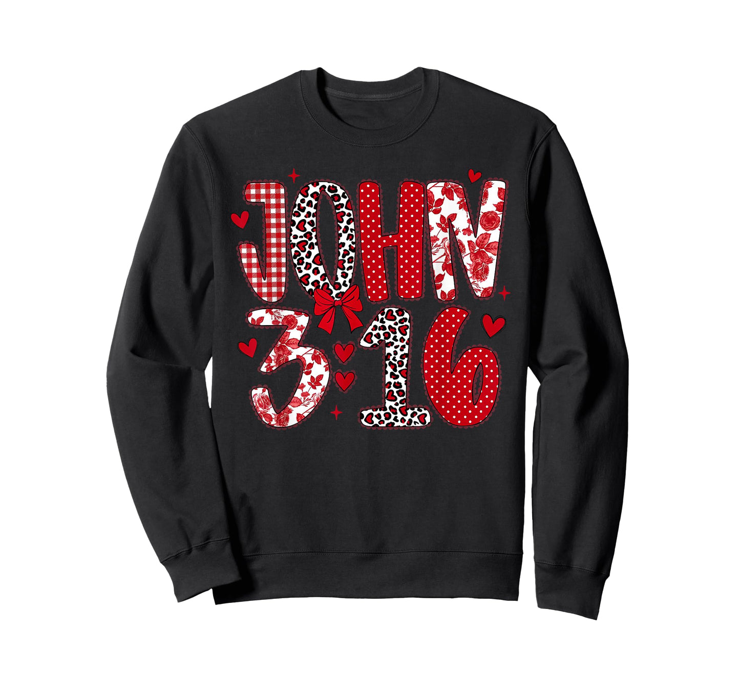 John 3 16 Preppy Valentine Love Christian Bible Verses Jesus T-Shirt