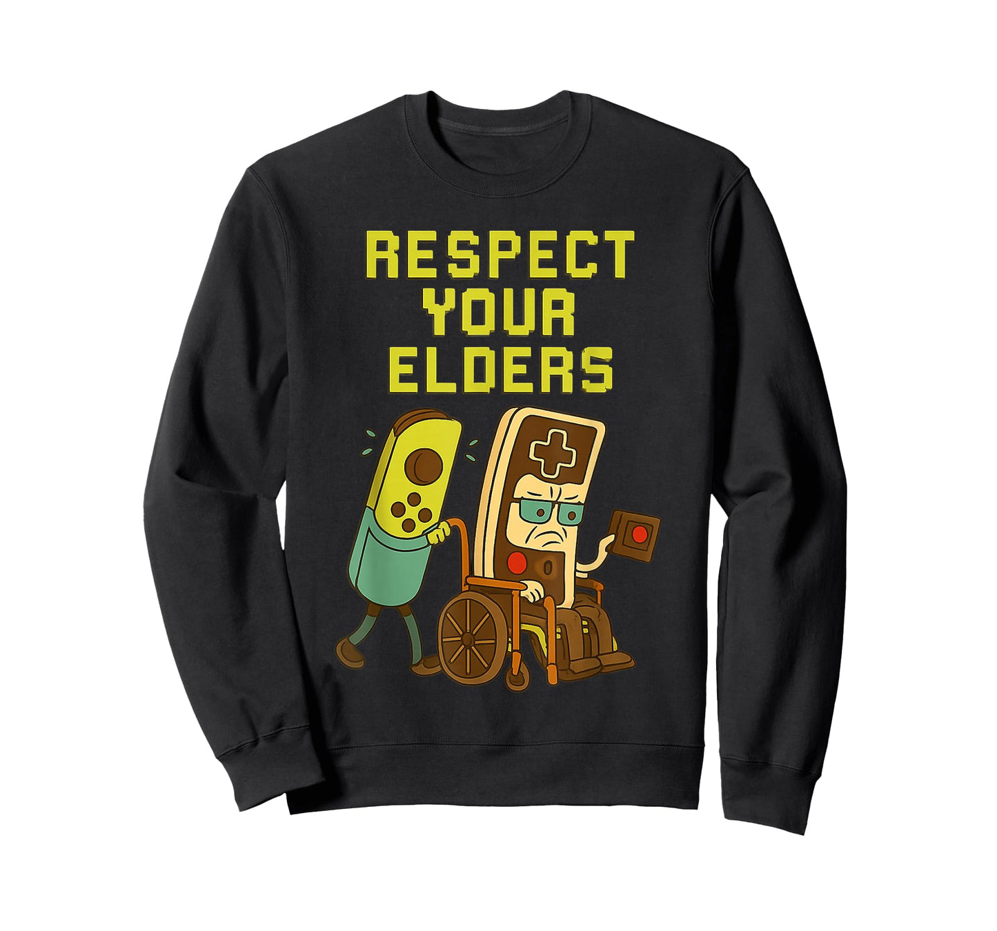 Respect Your Elders Retro Gaming Funny Gamer Controller 80s T-Shirt