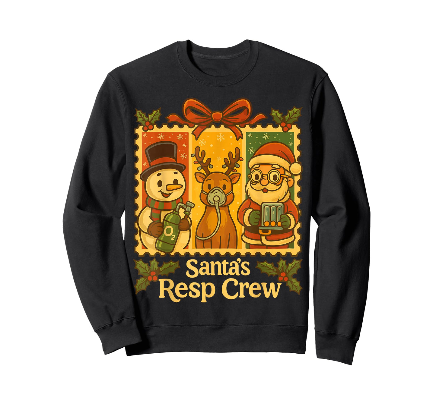 Christmas Respiratory Therapy Crew Xmas RT Nurse T-Shirt