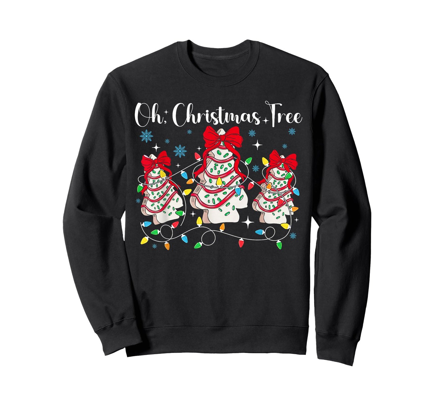 Oh Christmas Tree Cakes Debbie Becky Jen Cake Lovers Xmas T-Shirt
