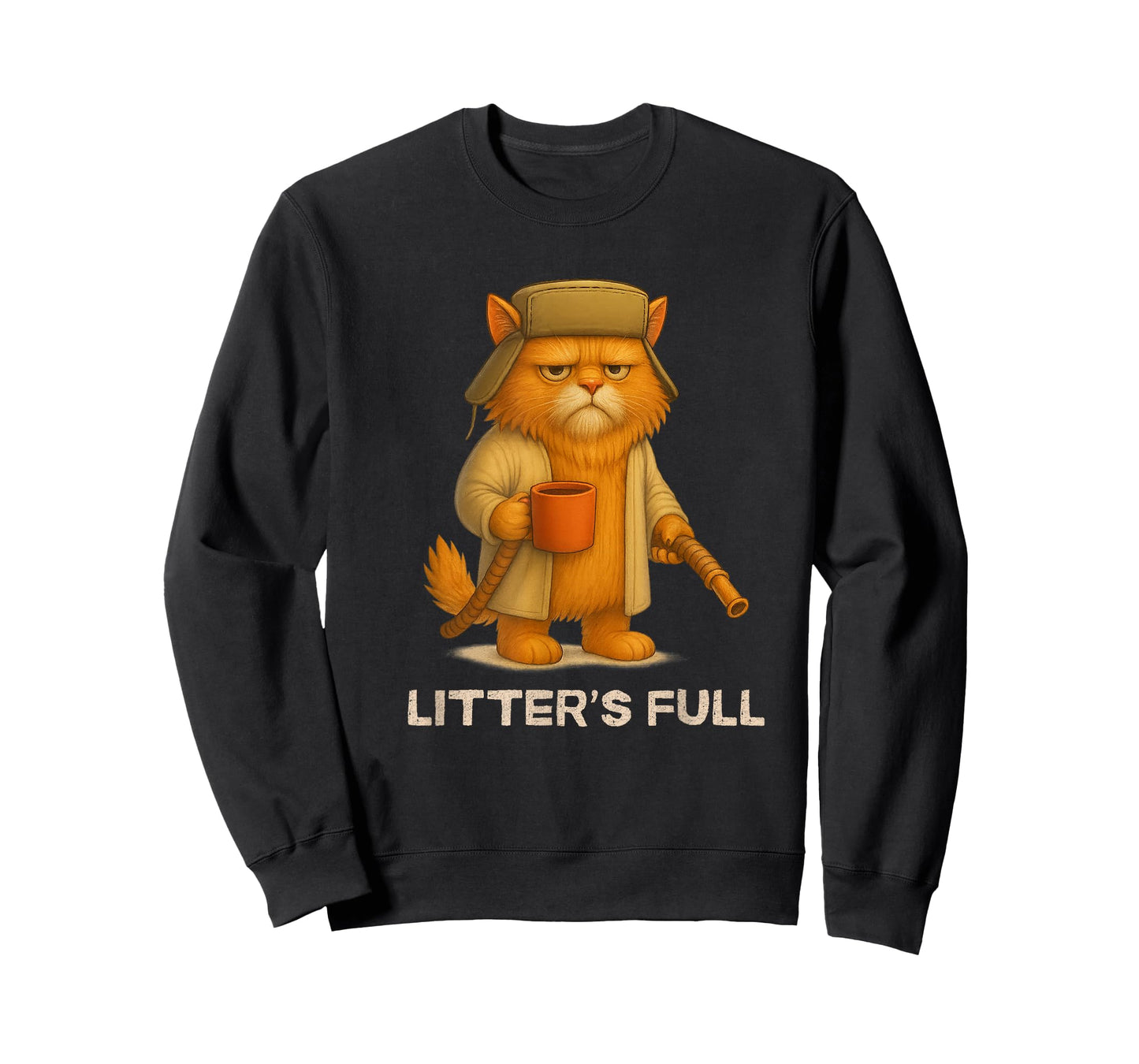 Litter’s Full Funny Cat Parody Lovers Christmas Xmas T-Shirt