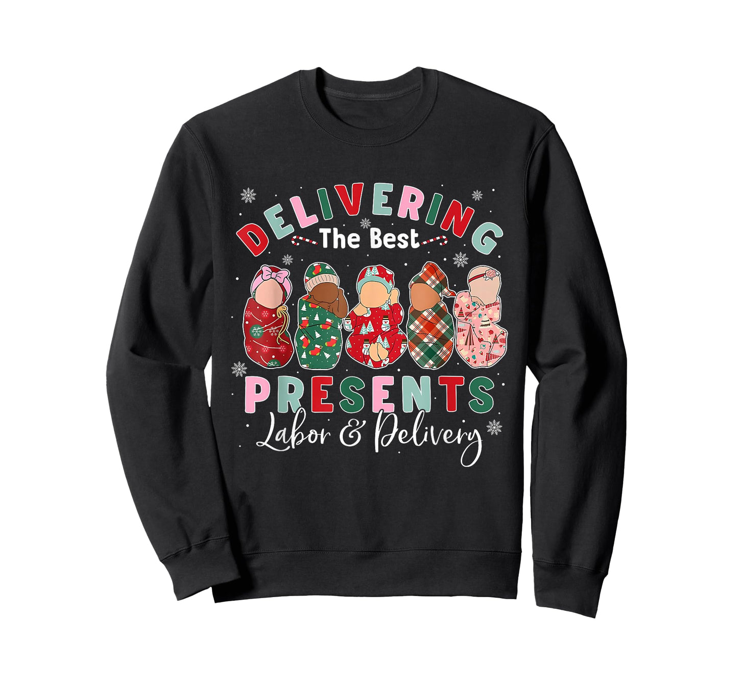 Delivering The Best Presents Labor & Delivery L&D Nurse Xmas T-Shirt
