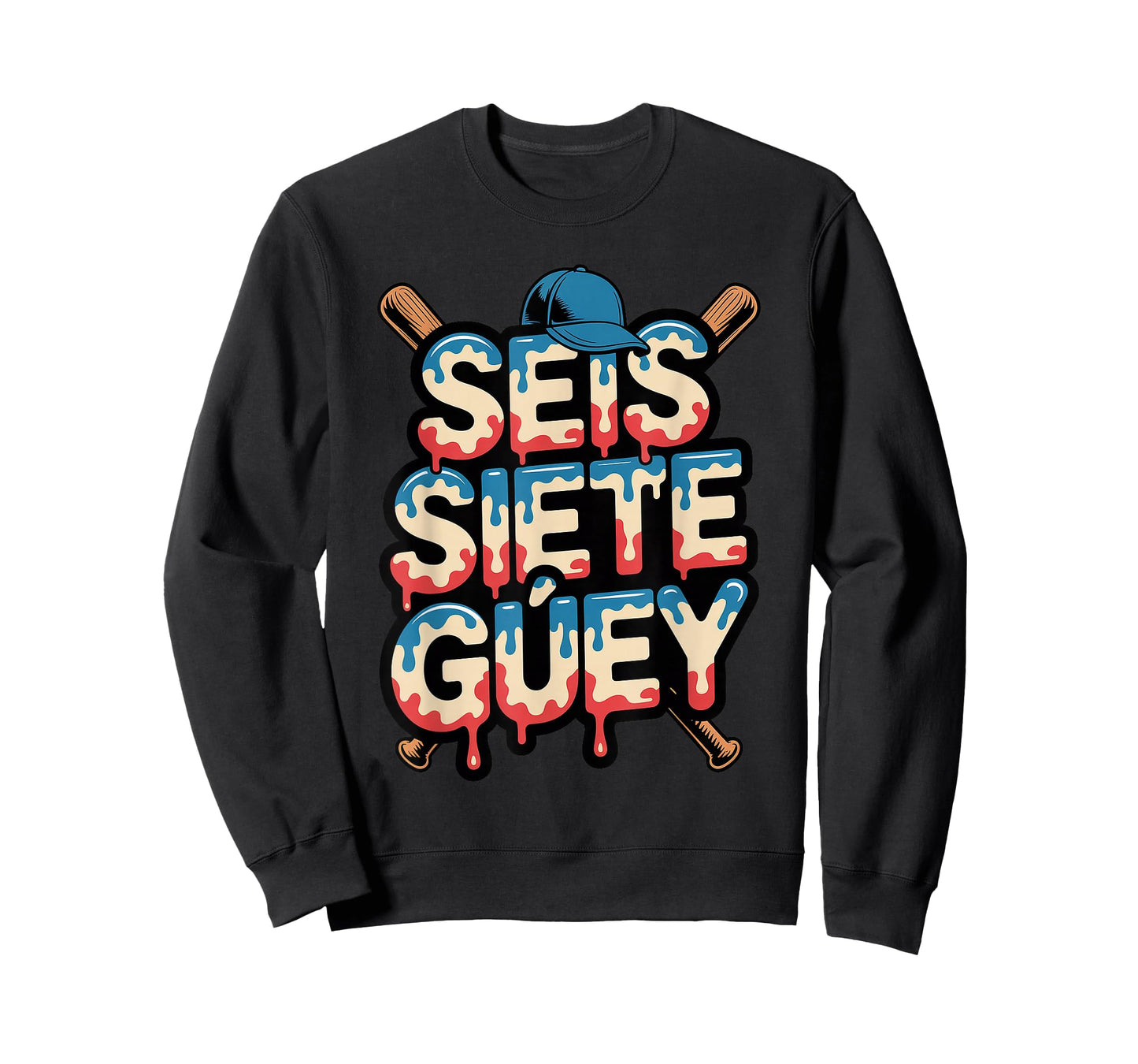 SEIS Siete Guey Baseball Drip Mexico Spanish 67 Slang Boys T-Shirt