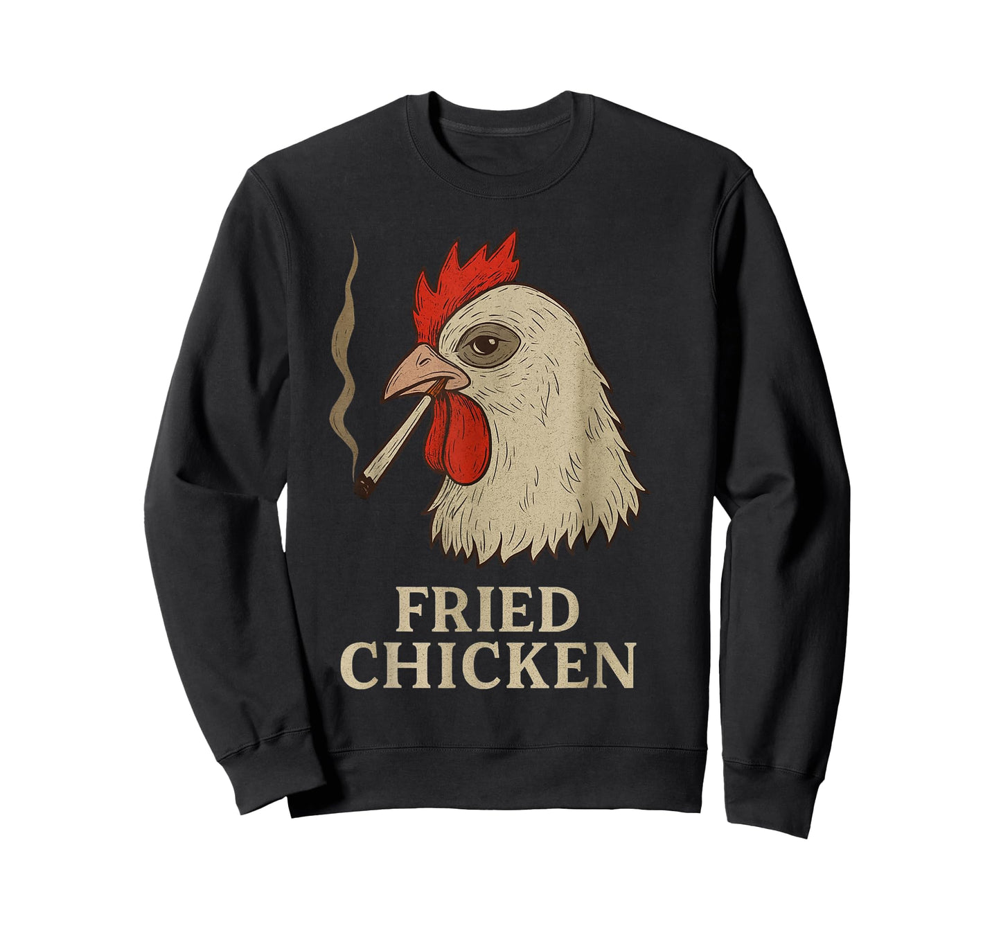 Weed Meme Funny Fried Chicken 420 Smoking Marijuana T-Shirt