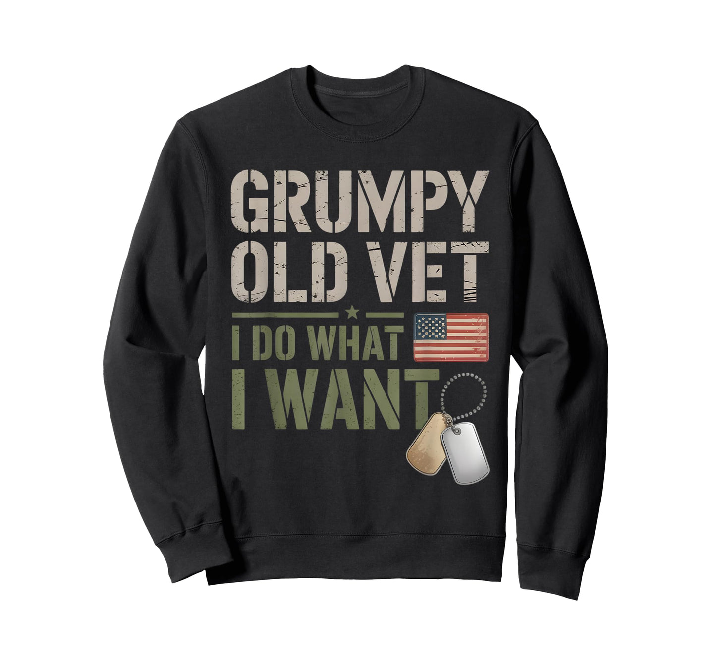 Grumpy Old Vet Old Veteran Patriotic T-Shirt