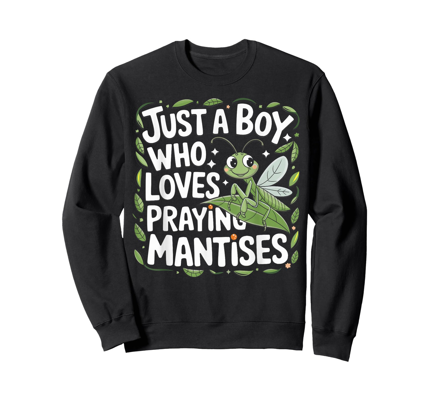 Just A Boy Who Loves Praying Mantises Insect Lover T-Shirt