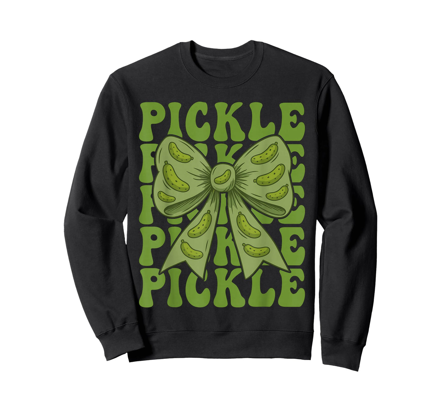 Funny Pickle Coquette Bow Retro Pickle Lover Women Girls Kid T-Shirt