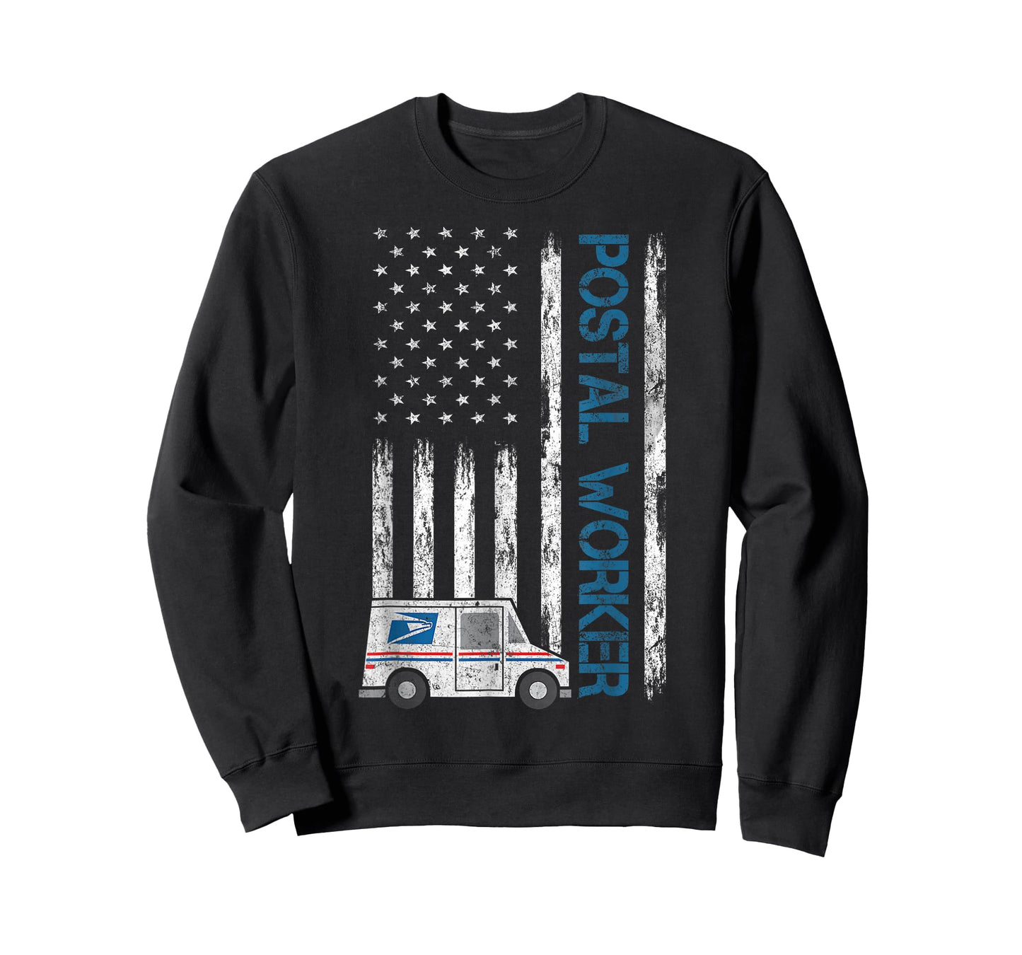 USA Flag Patriotic Postal Worker Mailman Mail Lady Novelty T-Shirt