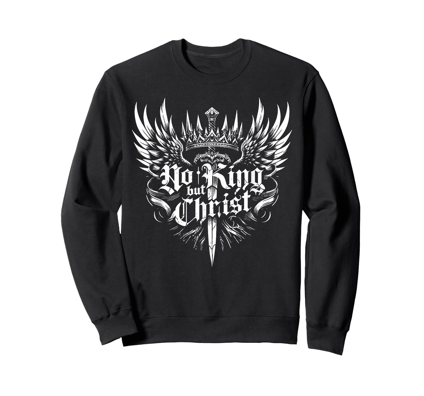 No King But Christ Christian Faith Jesus Religious T-Shirt