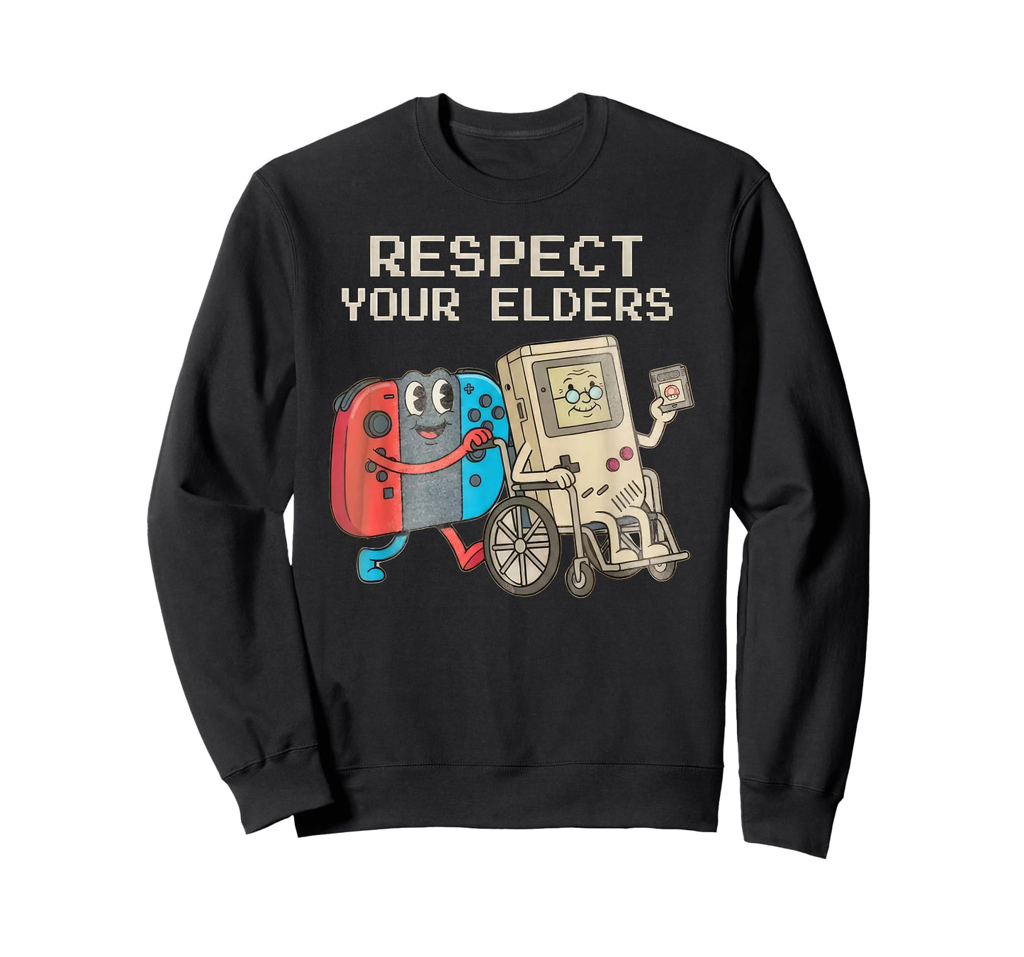 Respect Your Elders Gaming Control Retro Funny Gamer T-Shirt