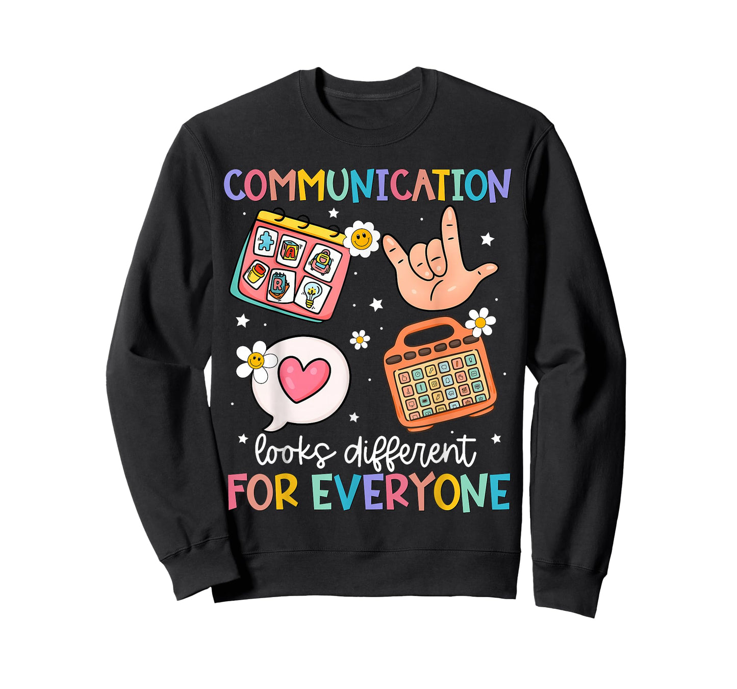 Communication Looks Different for Everyone SPED Teacher ASD T-Shirt
