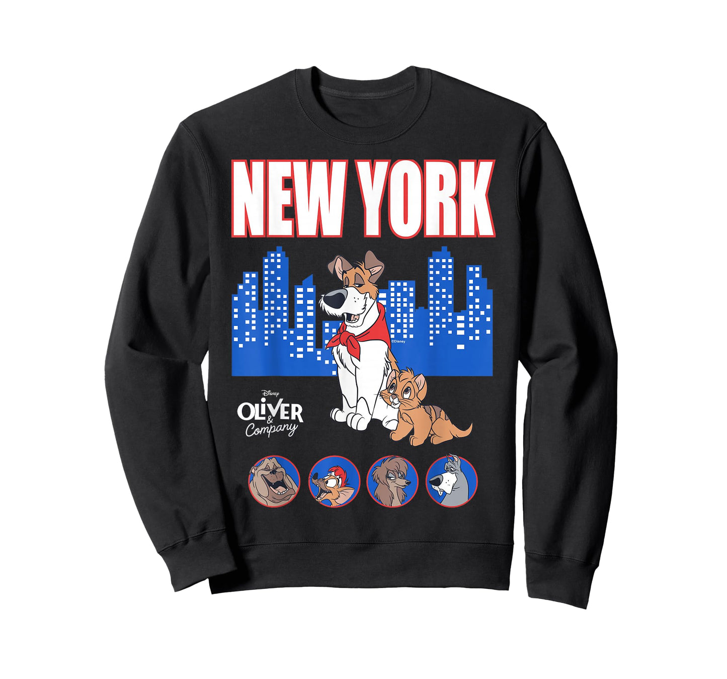 Disney Oliver & Company New York City Retro Skyline T-Shirt