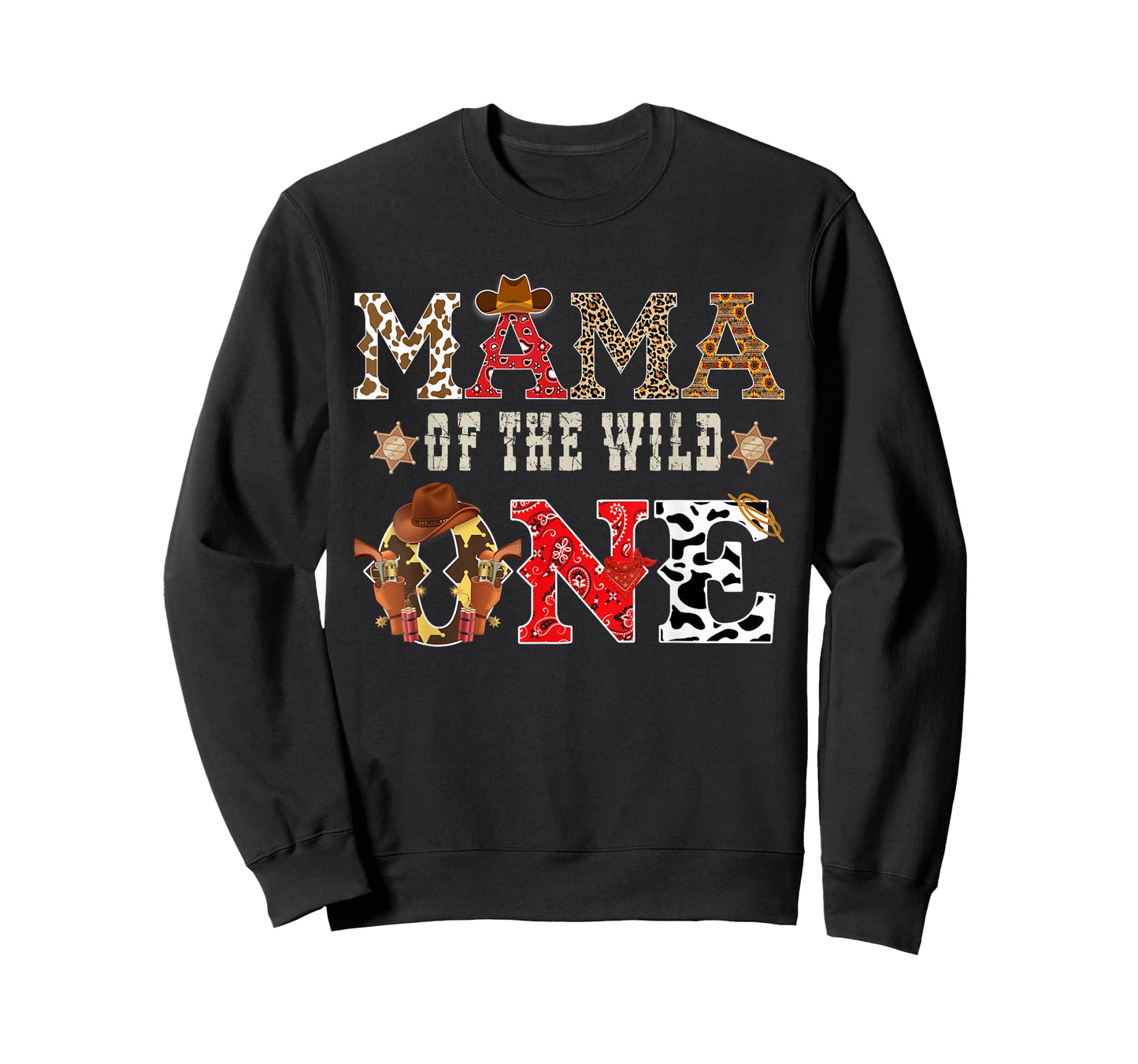 Mama of The Wild One Cowboy Western Rodeo Party Matching T-Shirt