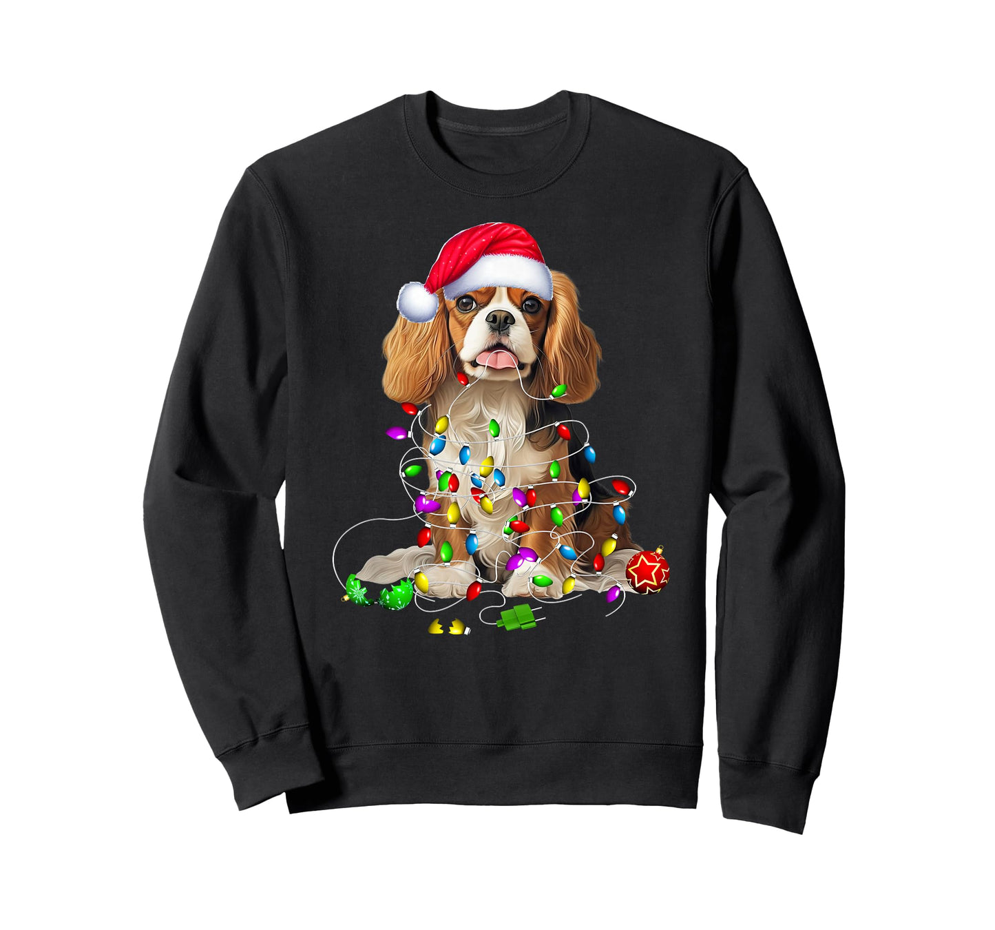 Cavalier King Charles Spaniel Dog Christmas Ornament Tree T-Shirt
