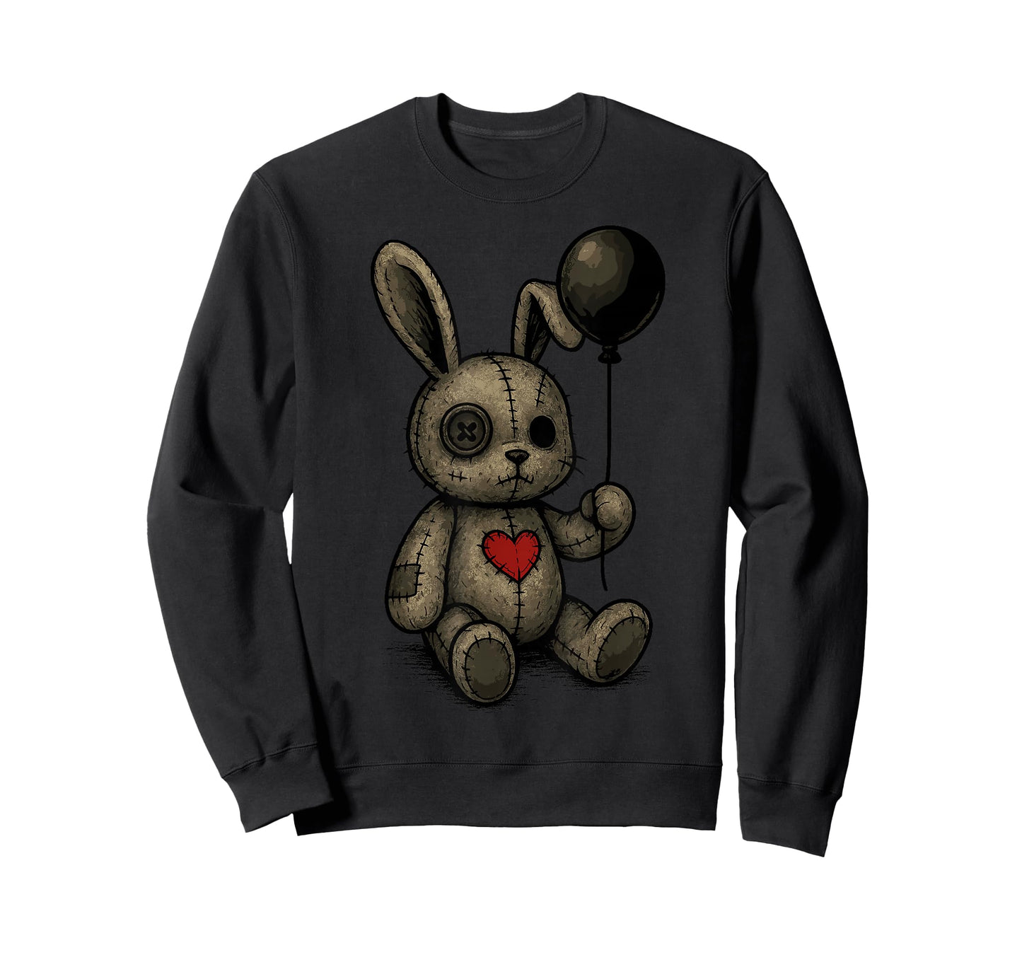 Creepy Cute Bunny Voodoo Doll Pastel Goth Horror Lover T-Shirt