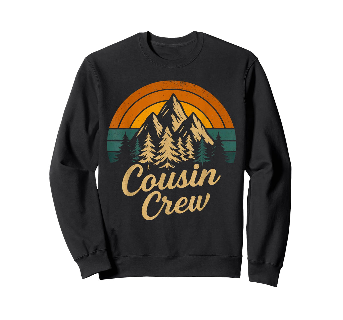 Vintage Cousin Crew Family Matching Camping Cousin Squad T-Shirt