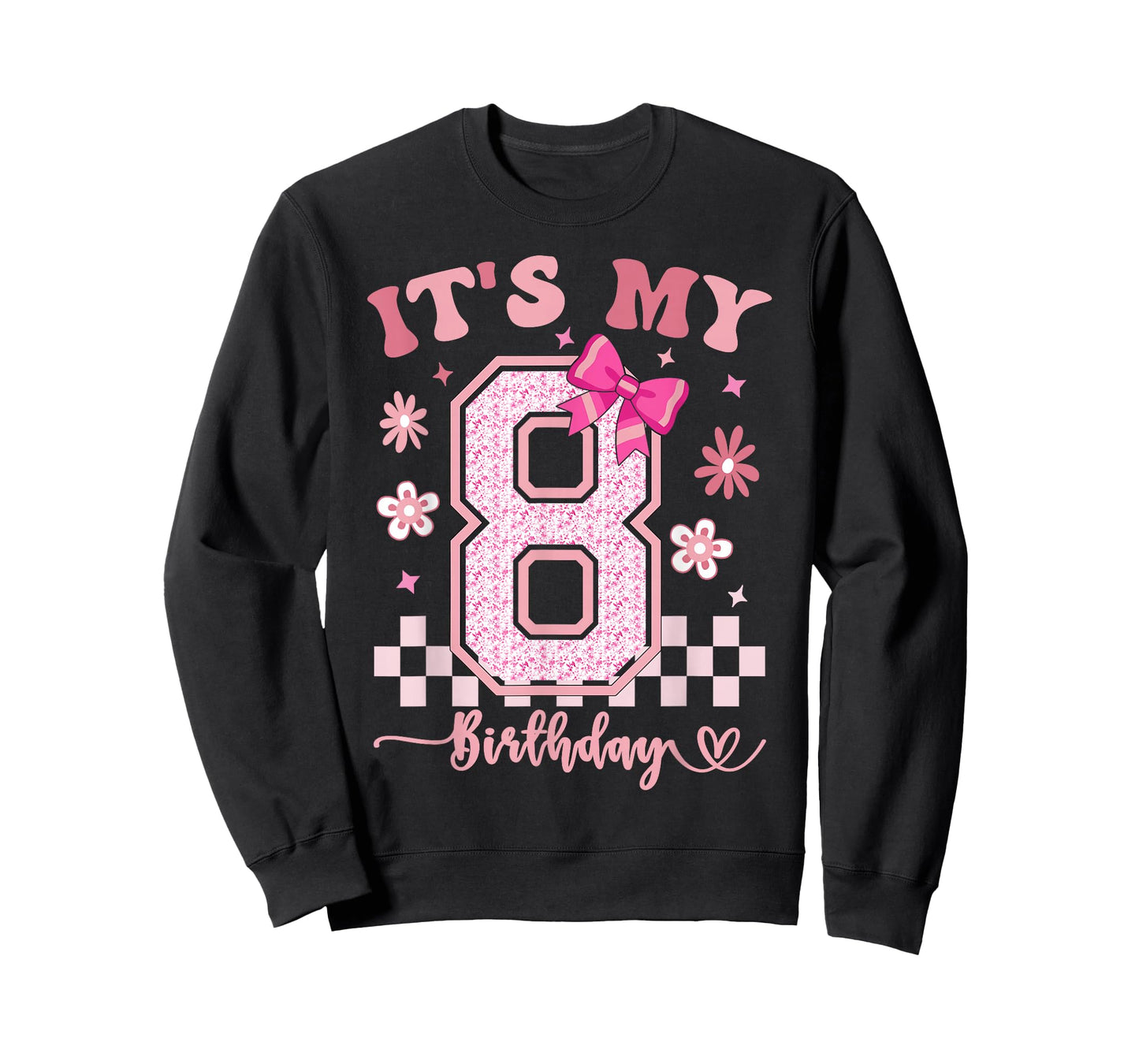 It's My 8th Birthday Girls 8 Year Old Girl Birthday T-Shirt