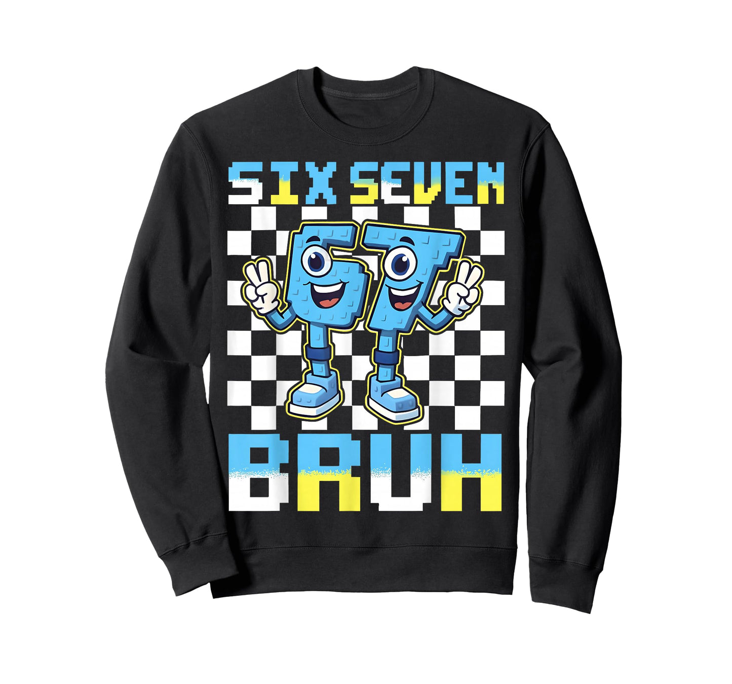 Cute Six Seven 67 Brainrot Bruh Gift for Men Boys Kids Youth T-Shirt