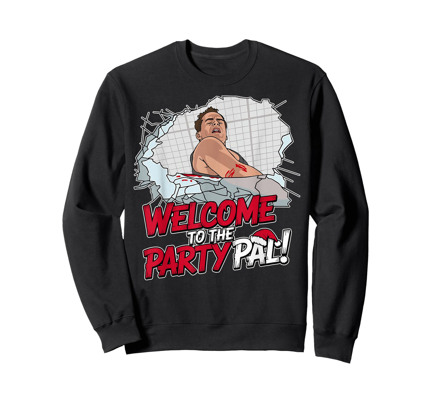 Funny Quote, Welcome to The Party! Christmas Cartoon Art T-Shirt