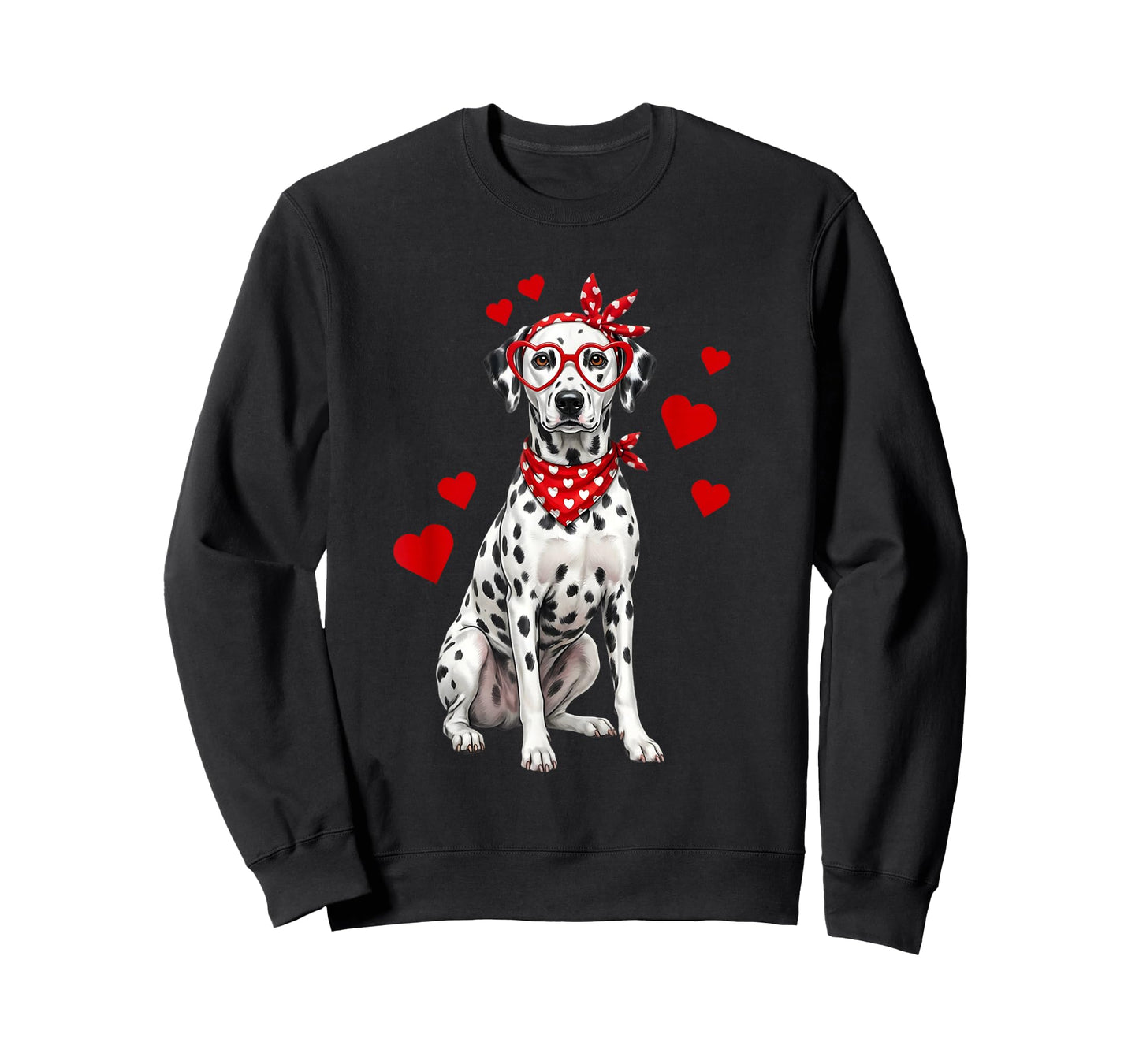Dalmatian Valentines Day Dog Lover Heart T-Shirt