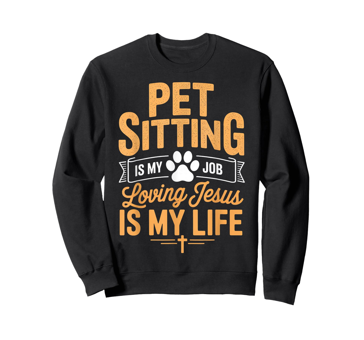 Loving Jesus is Life Dog Walking Dog Trainer Pet Sitting T-Shirt