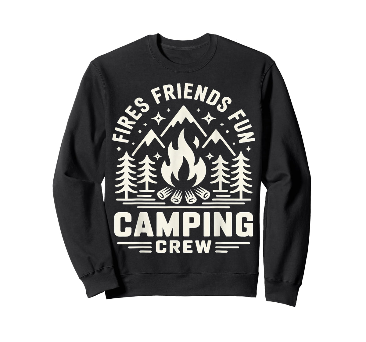 Fires Friends Fun Camping Crew Camp Campfire Vacation T-Shirt
