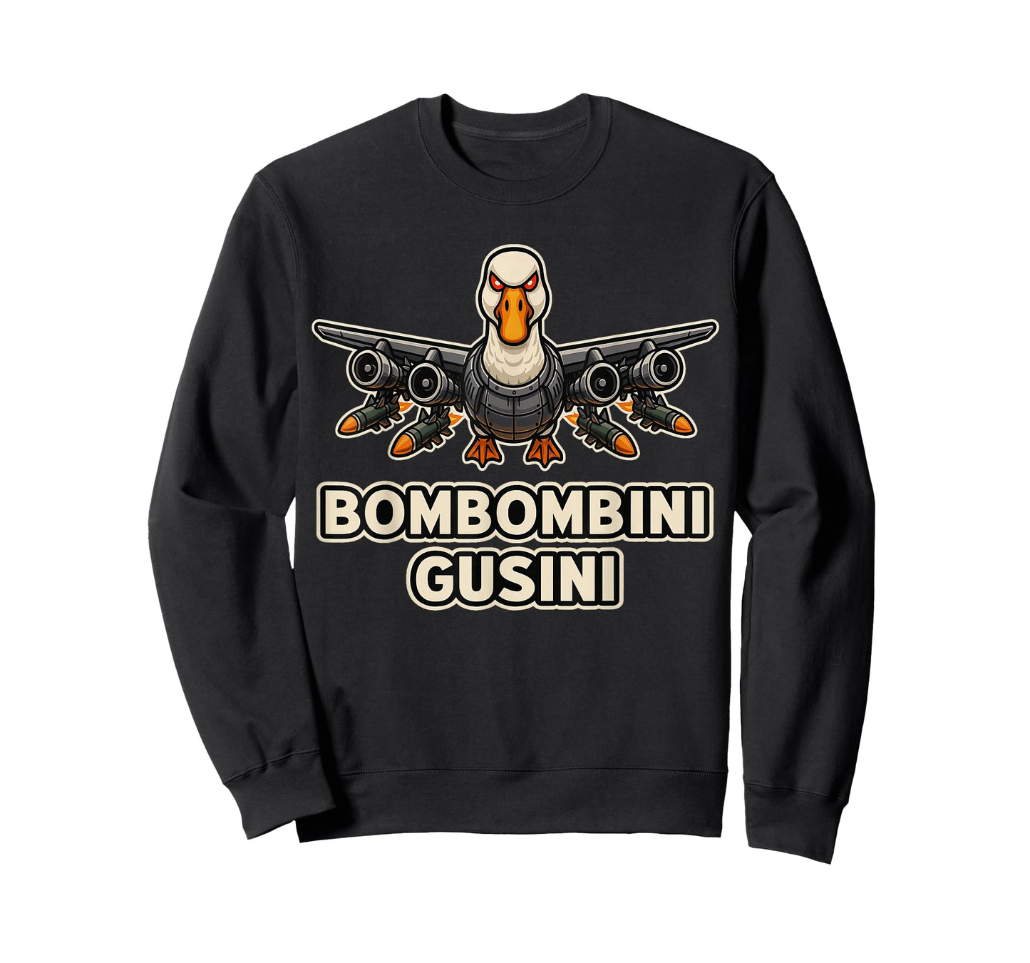Bombombini Gusini - Funny Goose Brain Rot Kids Duck Meme T-Shirt