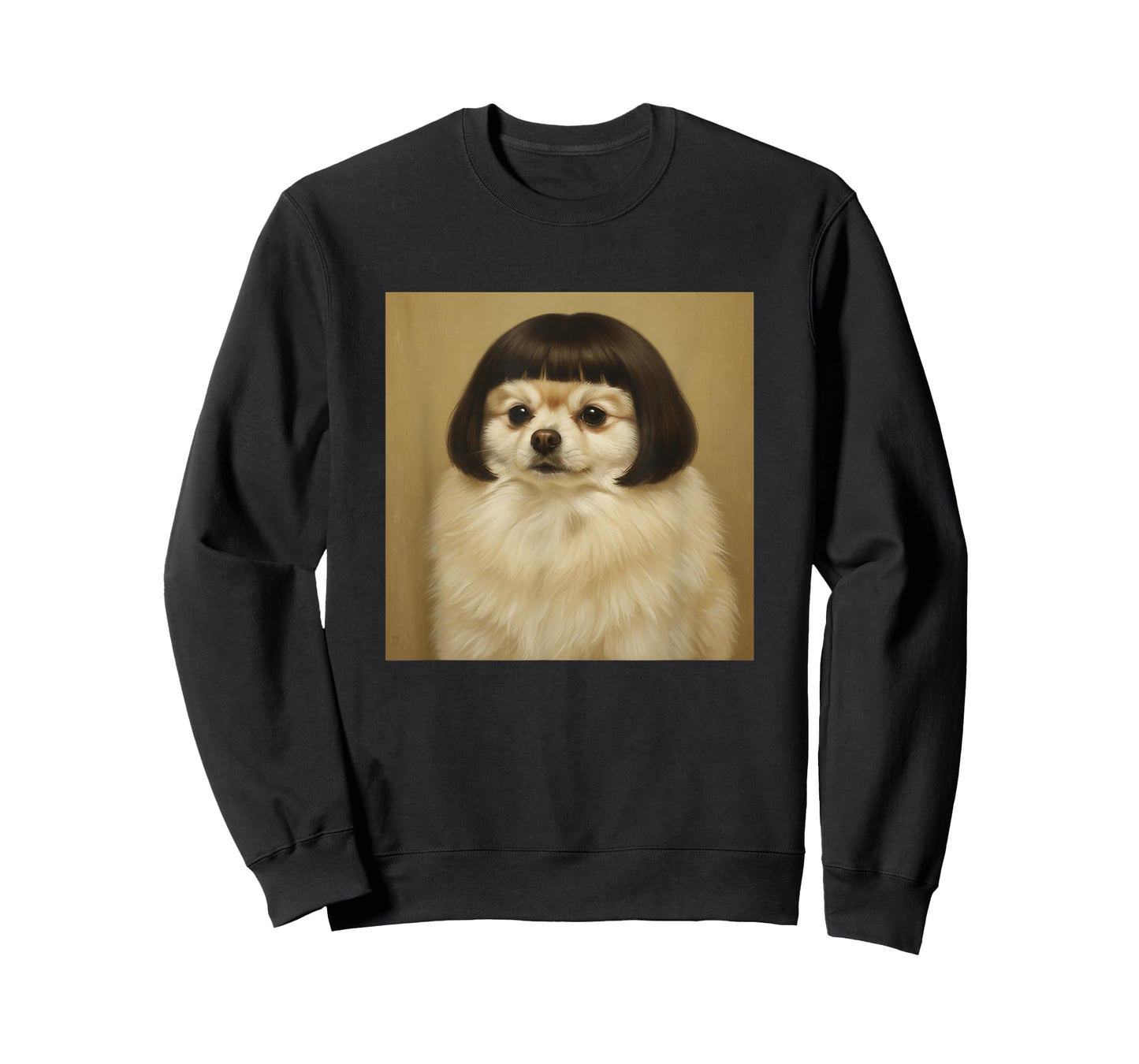 Funny Pomeranian Bob Haircut Dog Meme for Men Women Kids T-Shirt