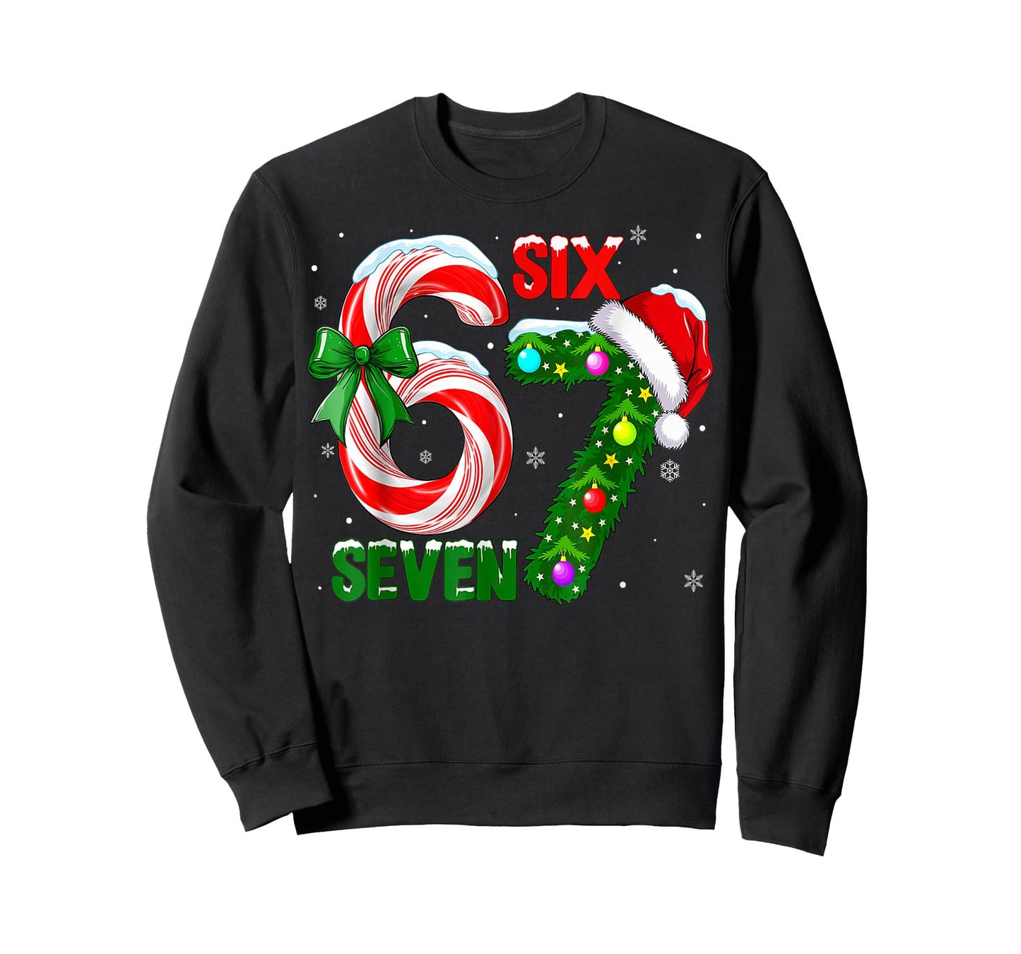 Funny 67 Christmas Shirts Boys Kids 6 7 Meme Pajamas Holiday T-Shirt