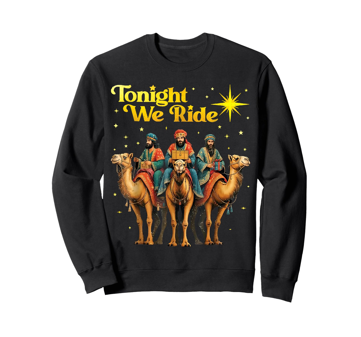 Tonight We Ride Three Wise Men Christmas Nativity T-Shirt