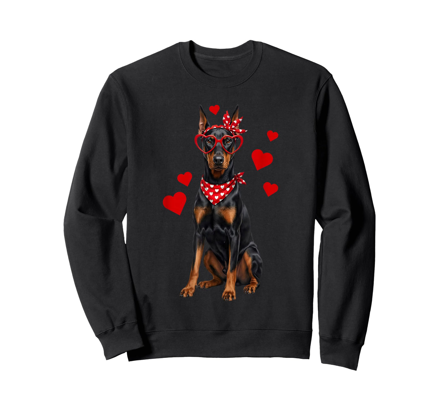 Doberman Pinscher Valentines Day Dog Lover Heart T-Shirt