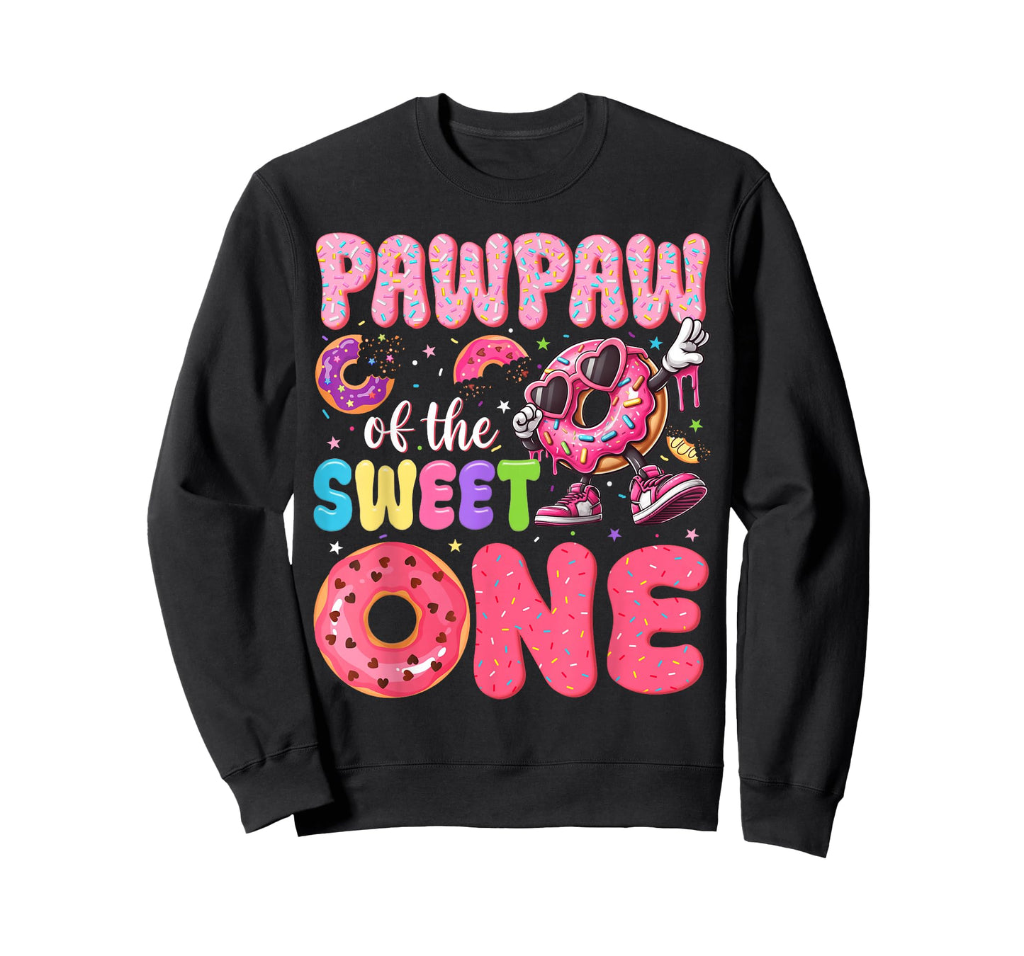 Pawpaw of The Sweet One 1st Birthday Donut Bday Party T-Shirt