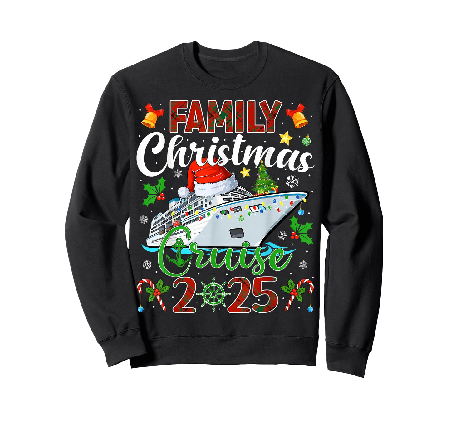 Merry Cruisemas Cruise Matching Family Christmas Cruise 2025 T-Shirt