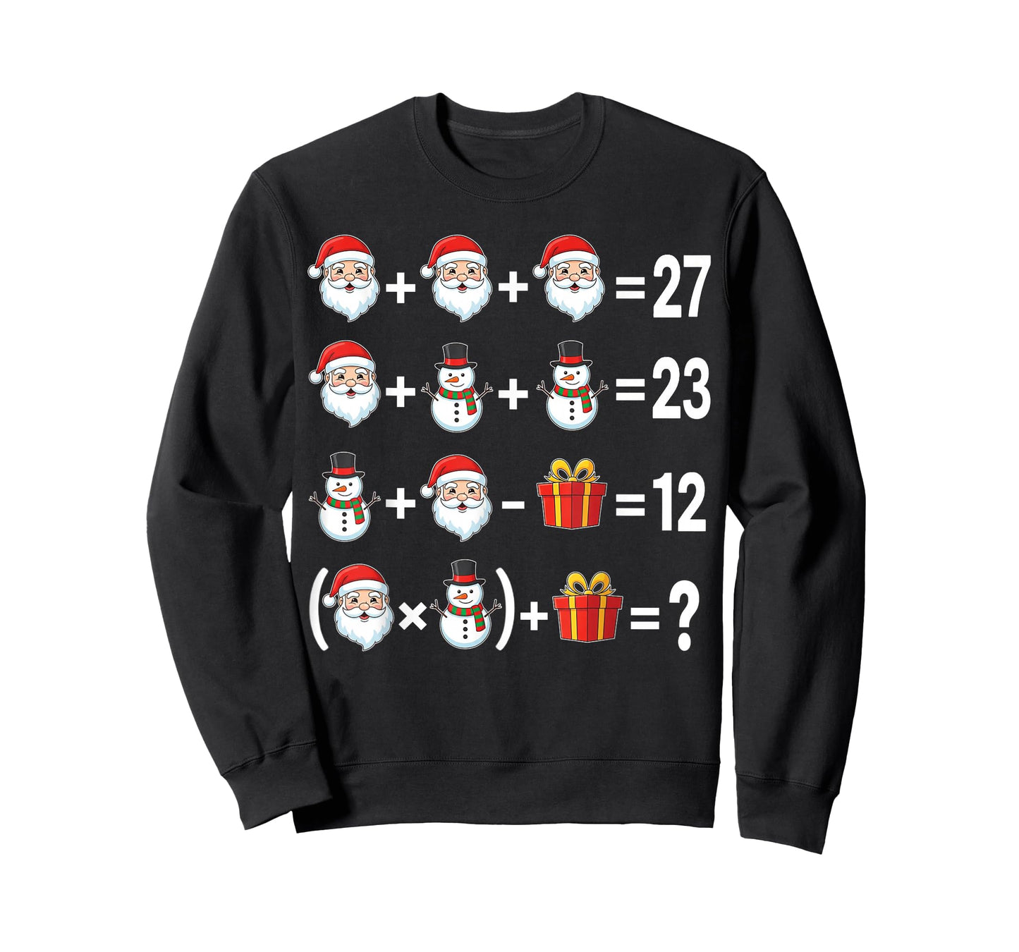 67 Math Teacher Christmas Meme Six Seven Quiz Equation Xmas T-Shirt