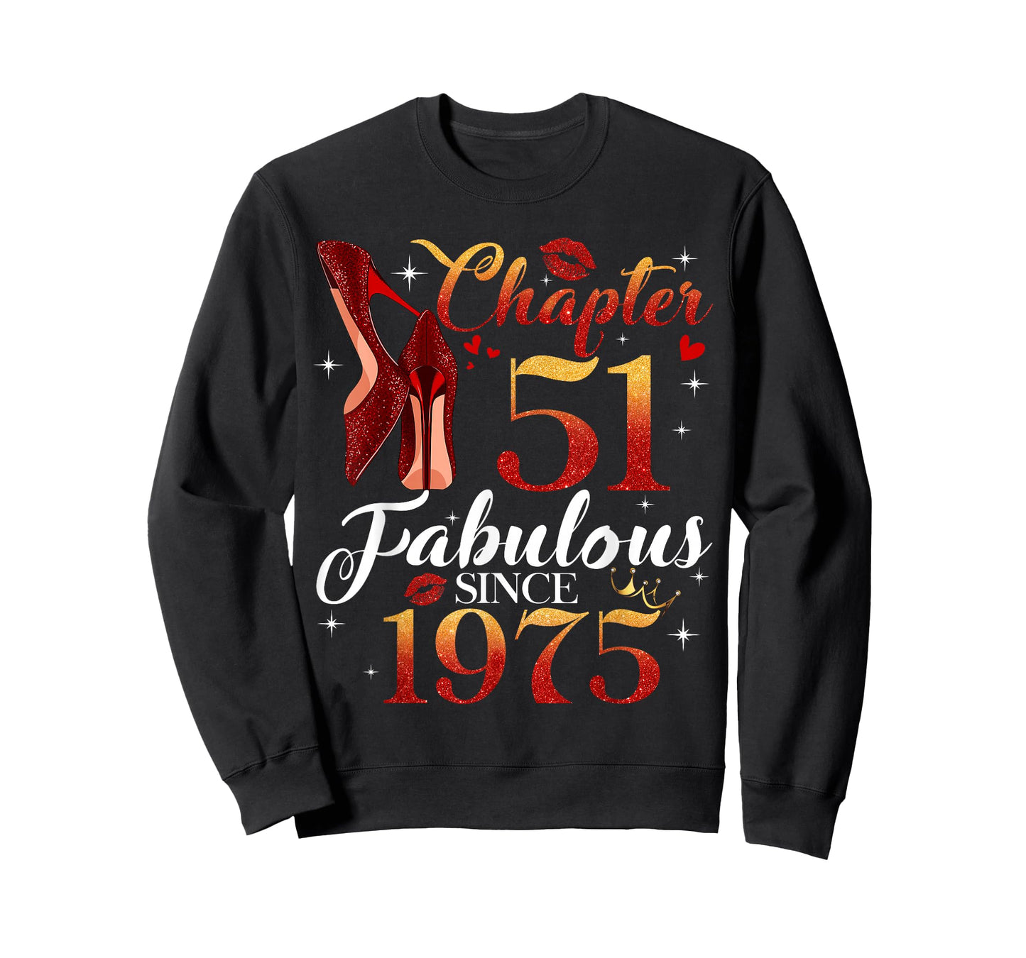Chapter 51 Fabulous Since 1975 51st Birthday Women Girls T-Shirt
