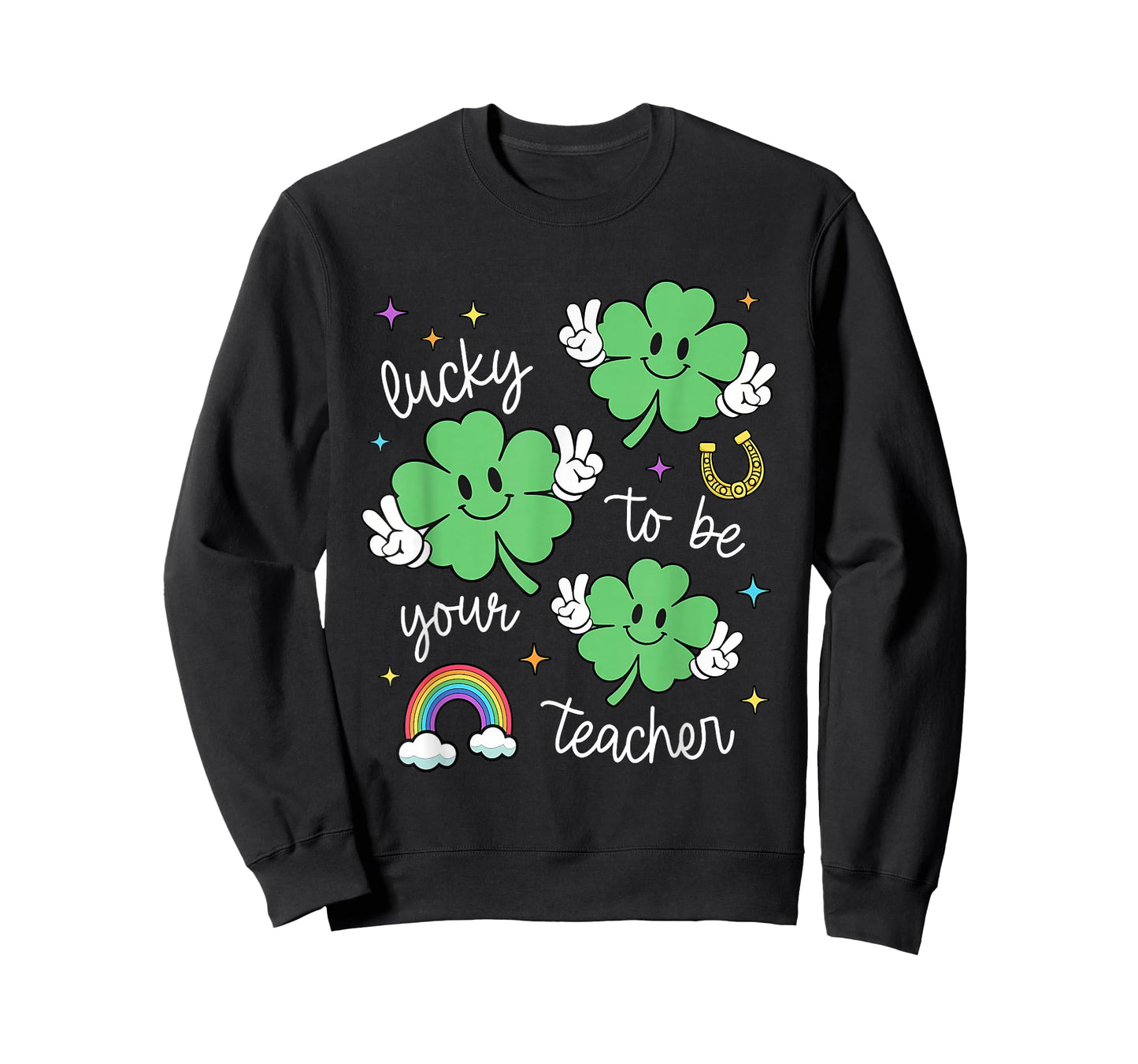 St Patrick's Day Teacher Lucky Teacher Retro St Patrick T-Shirt