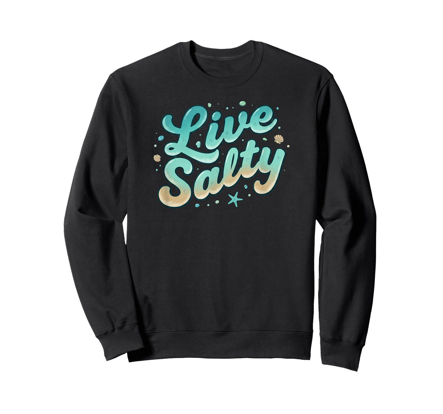Live Salty Retro Beach Vibes Sea Salt Ocean Lovers T-Shirt