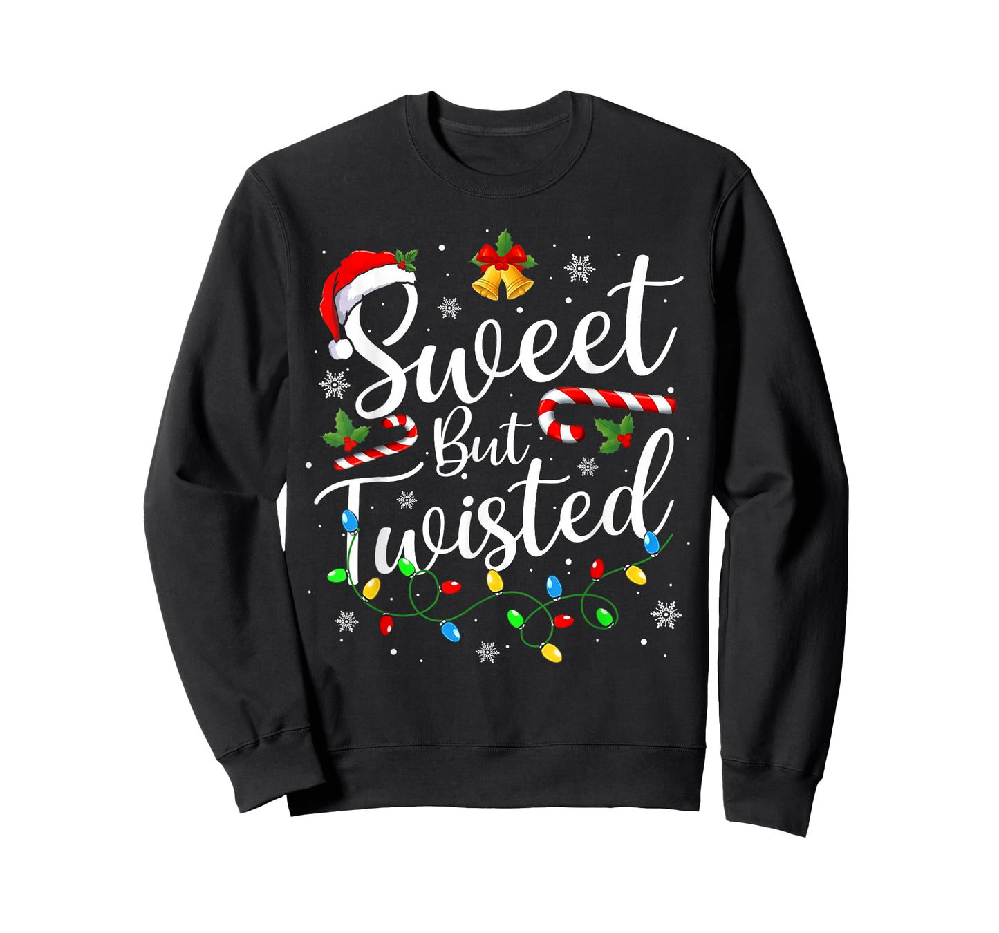 Sweet But Twisted Funny Christmas Candy Cane Xmas Holiday T-Shirt