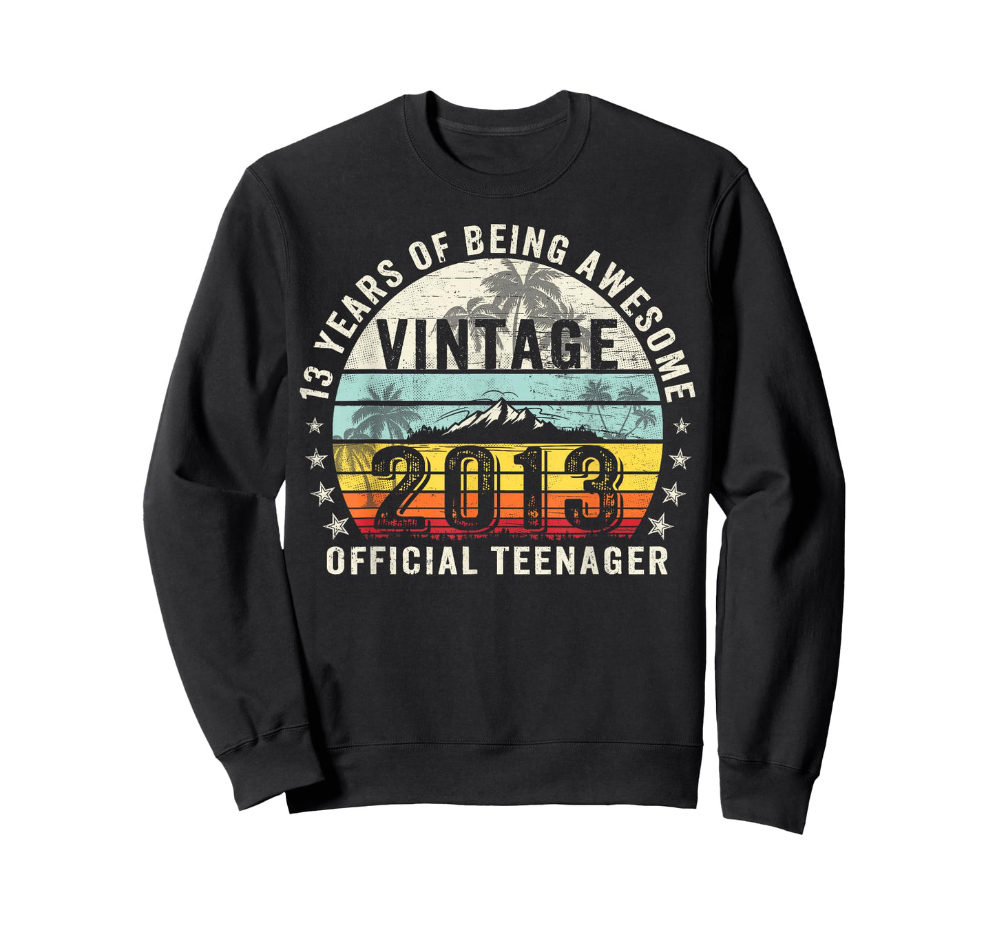 Vintage 2013 Official Teenager 13th Birthday Gifts 13 Yr Old T-Shirt