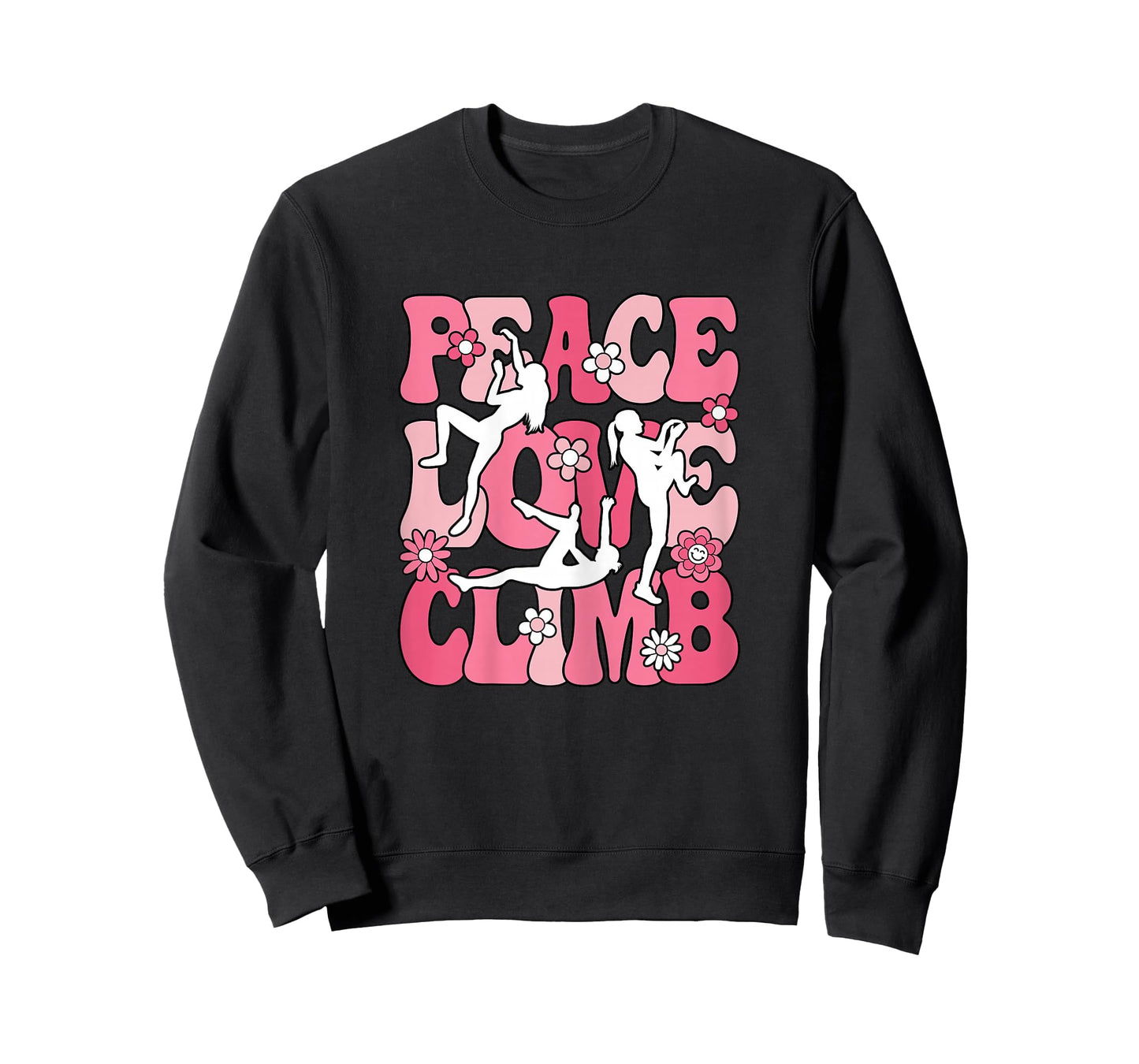 Peace Love Climb Climbing Lover Climber Women Girls Kids T-Shirt
