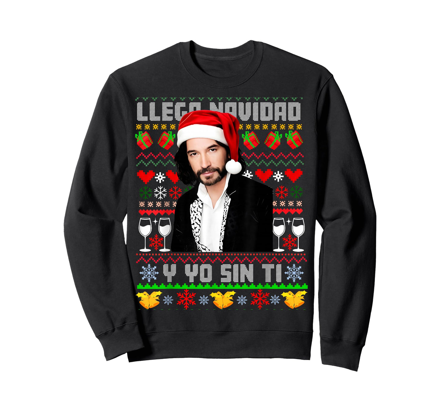 Llega Navidad y yo sin ti playera T-Shirt