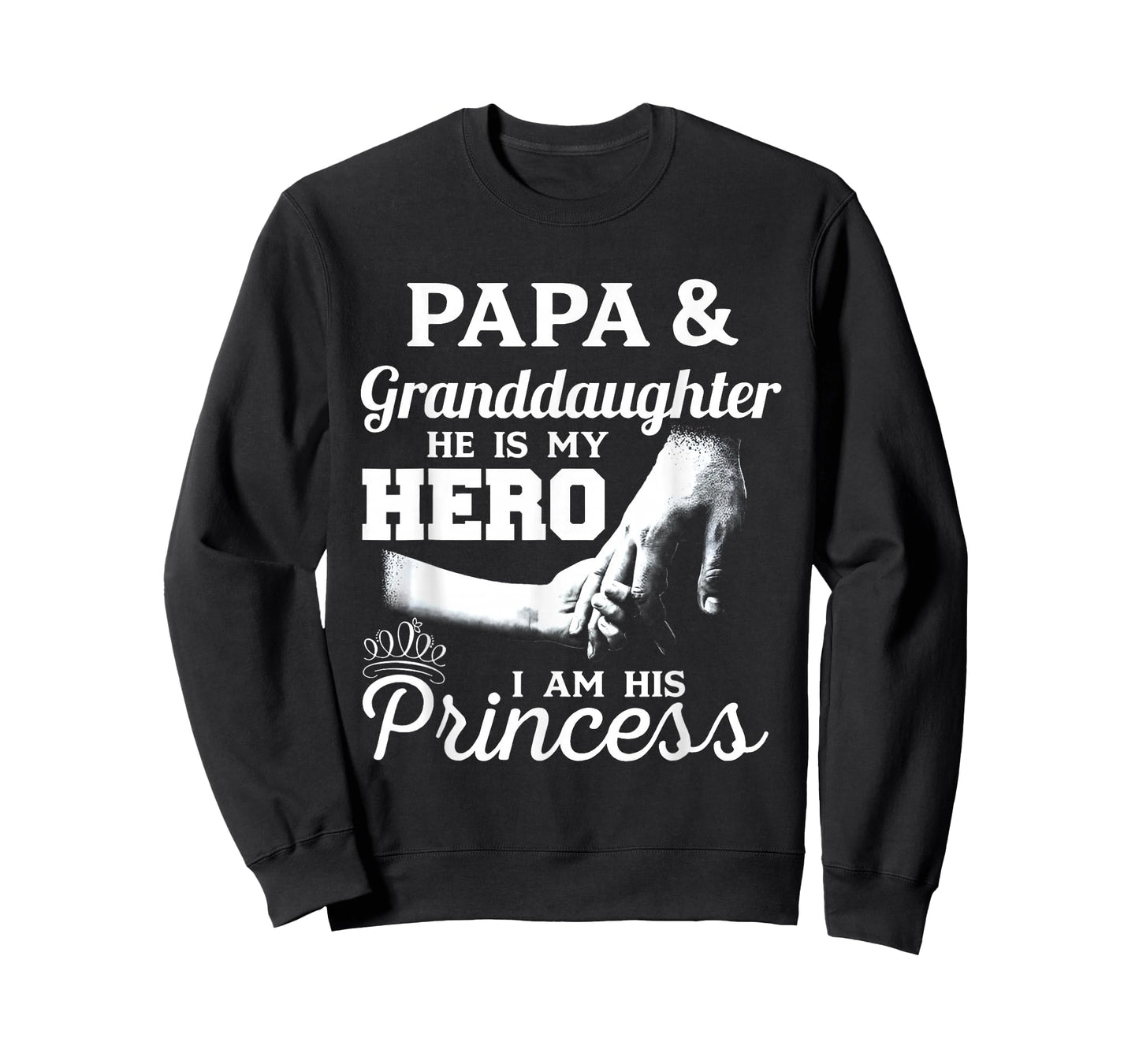 Papa and Granddaughter He is My Hero I Am His Princess T-Shirt
