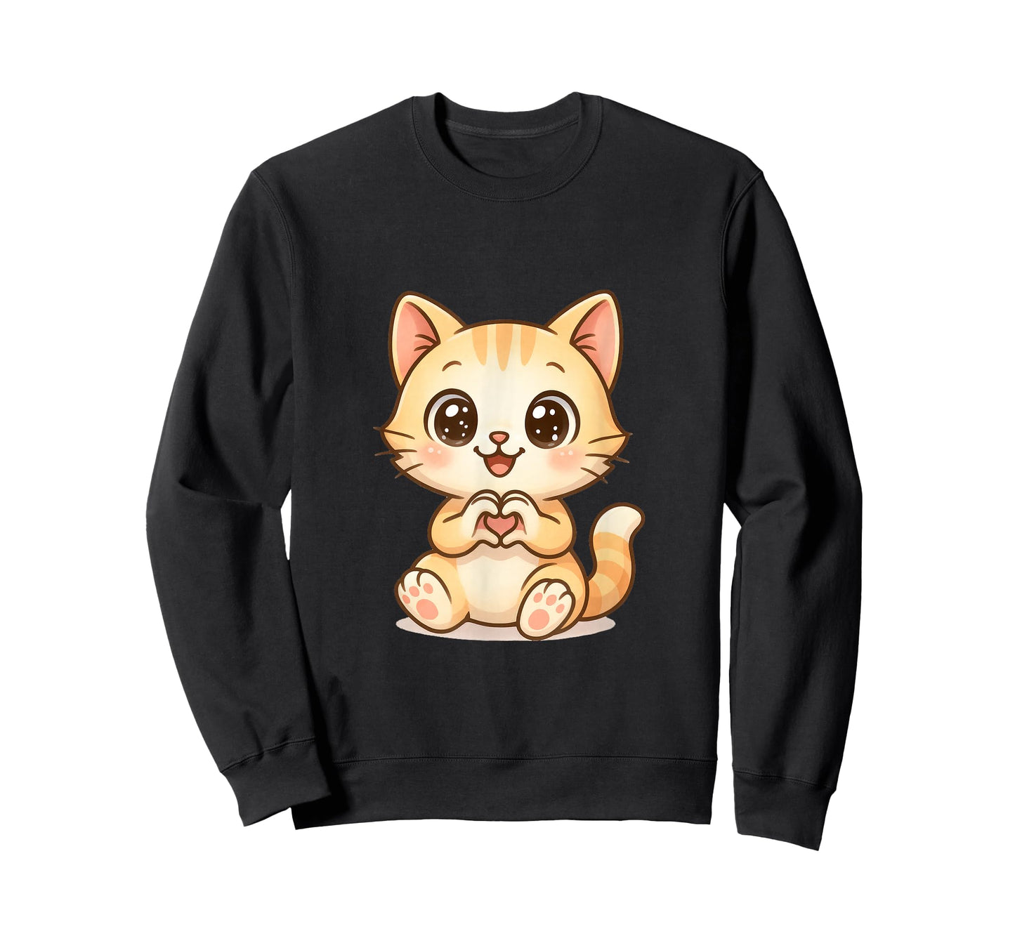 Cute Valentine Cat Heart Love Valentines Day T-Shirt