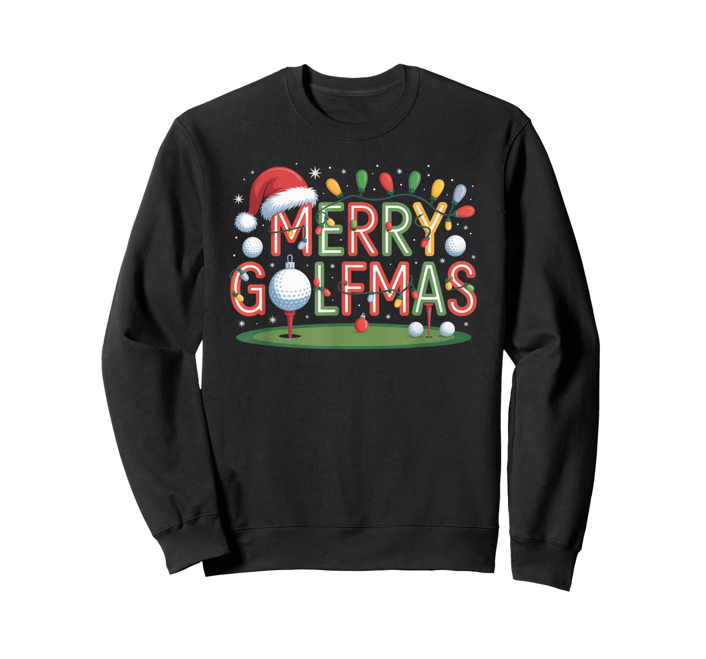 Merry Golfmas Christmas Golfer Holiday Humor T-Shirt