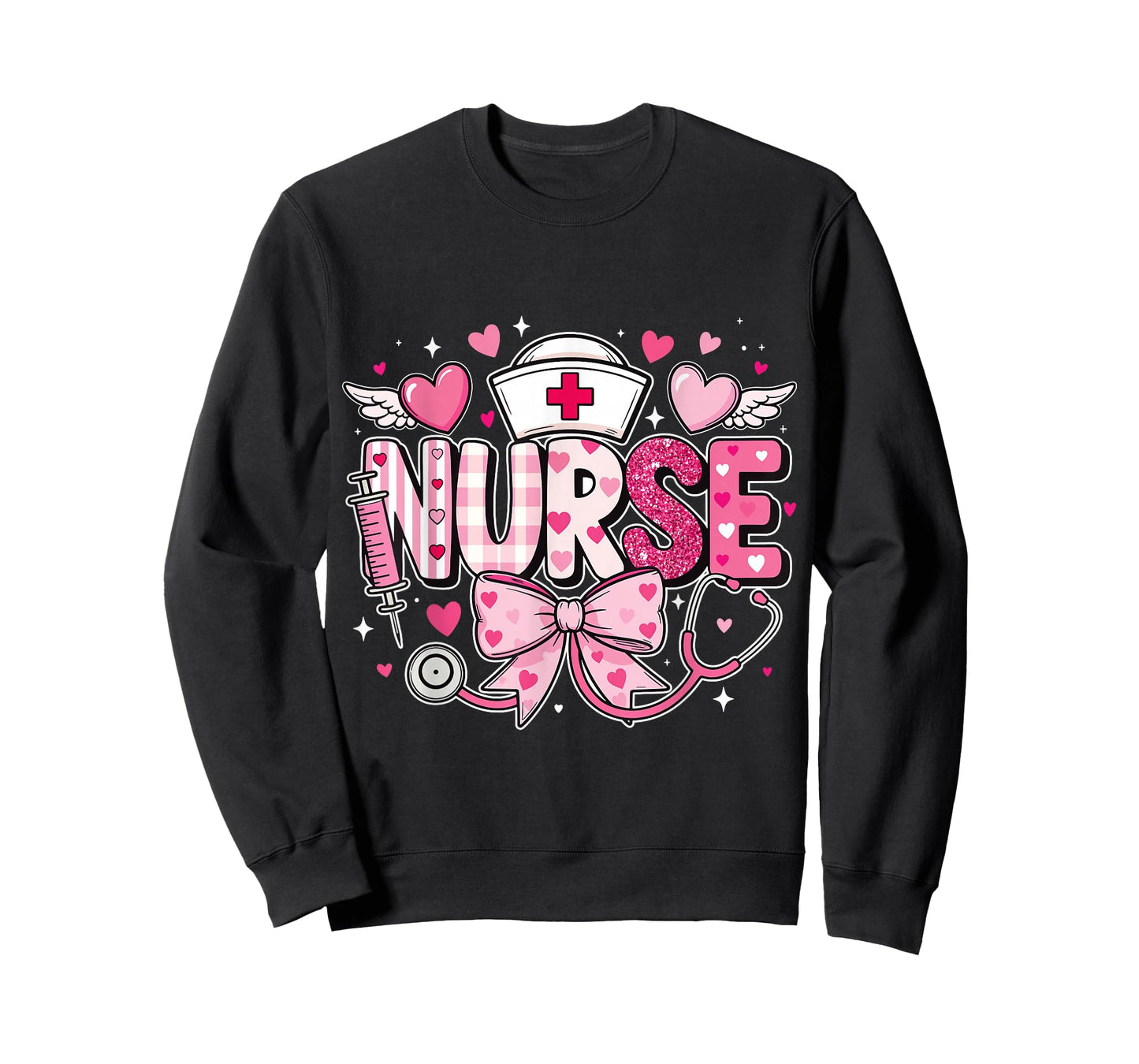 Nurse Valentines Day Cute Stethoscope RN Nursing Life T-Shirt