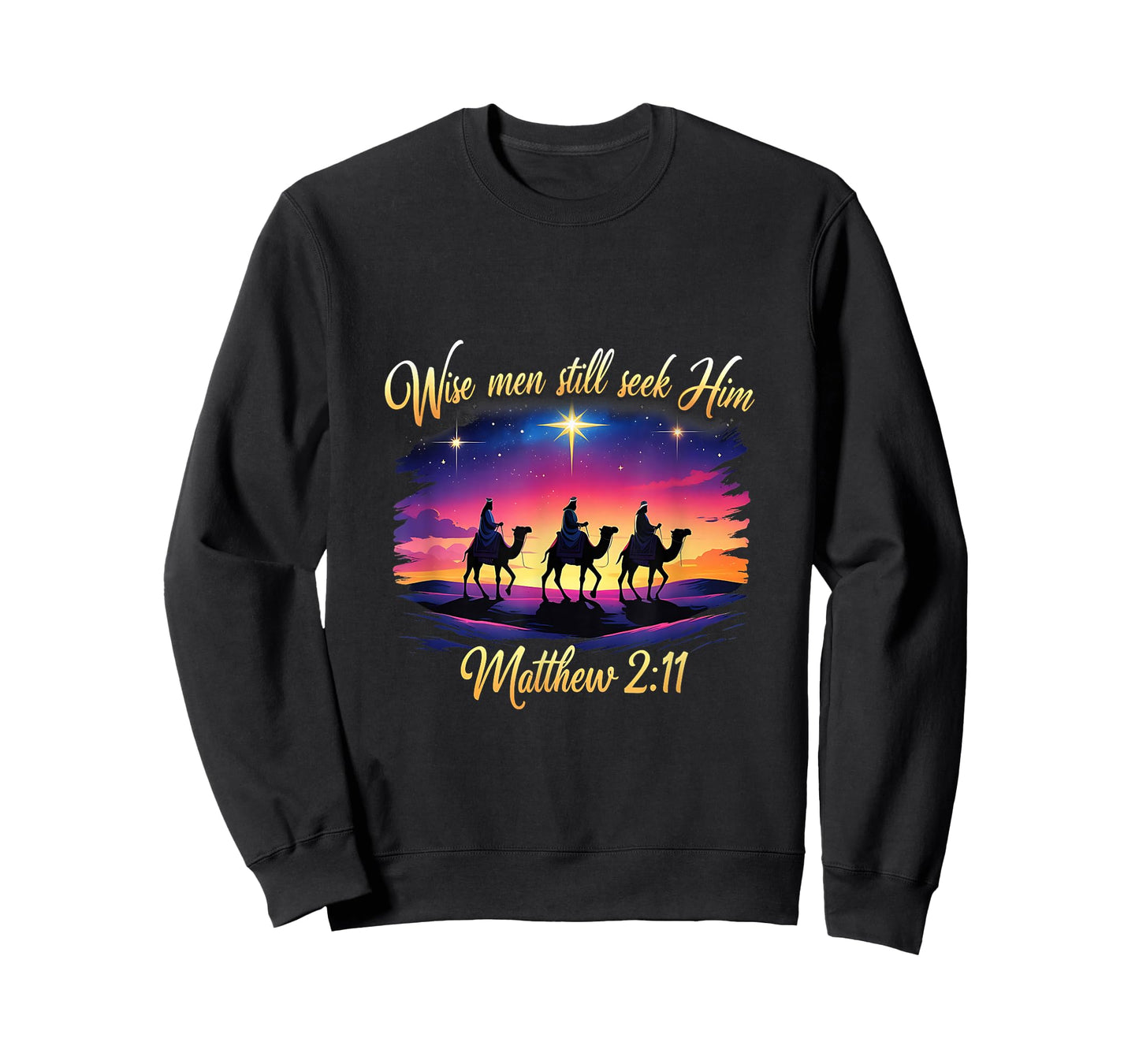 Religious Christmas Wise Men Still Seek Him 3 Kings T-Shirt