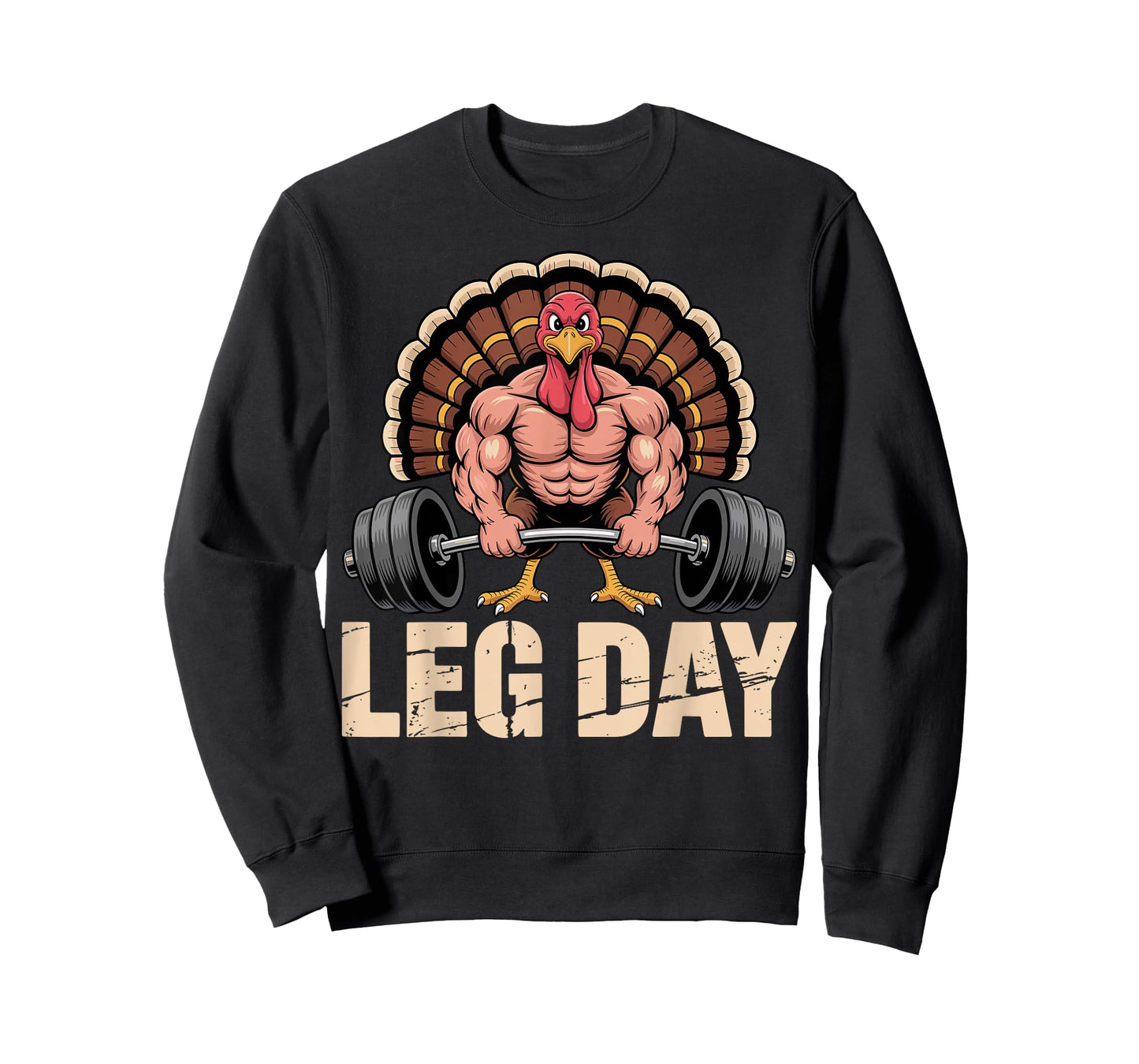 Funny Deadlifting Turkey Thanksgiving Leg Day Deadlift Men T-Shirt